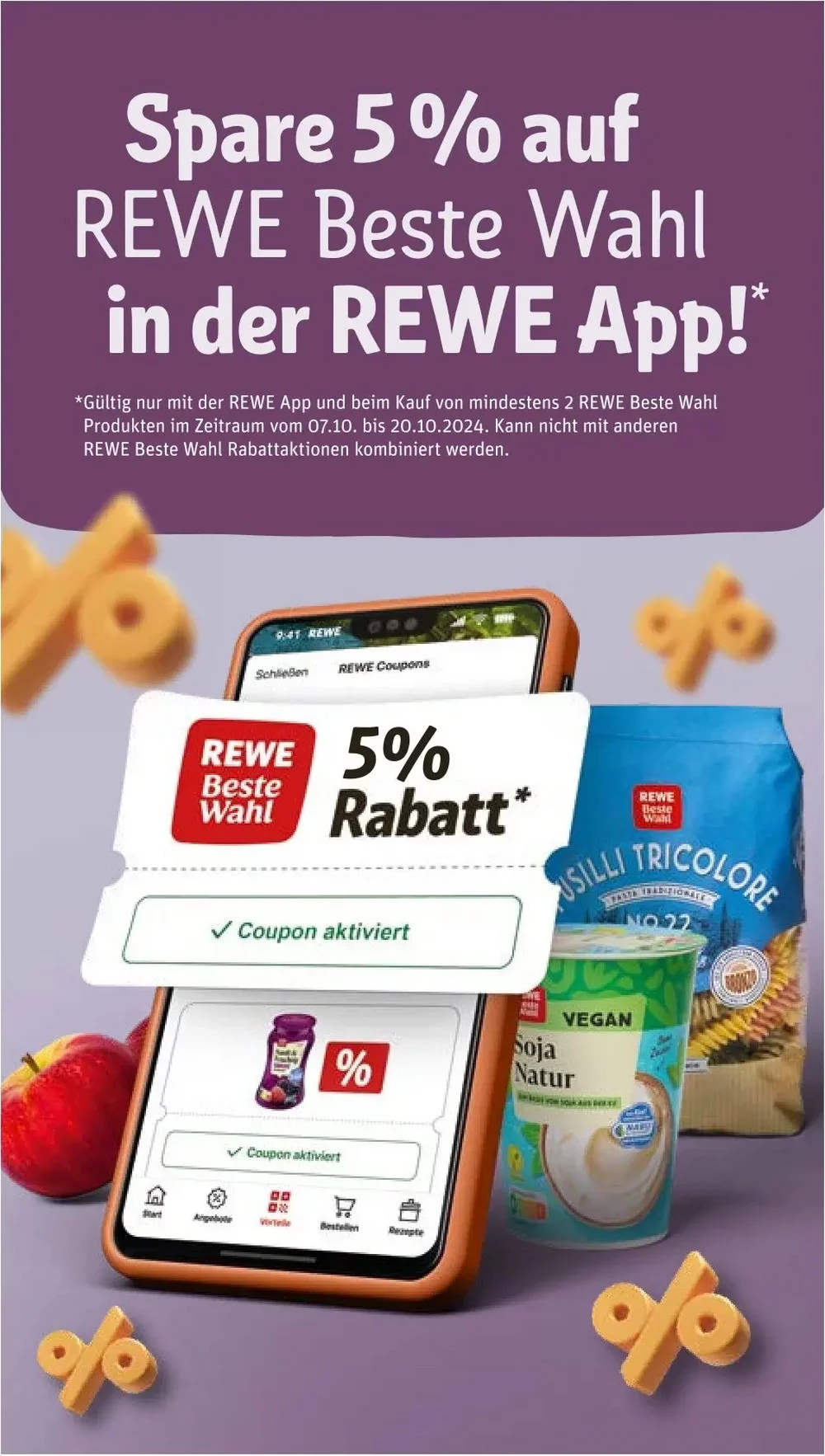 Rewe October 2024 Wöchentliche Angebote, Rabatte, Ermäßigungen und digitale Gutscheine.