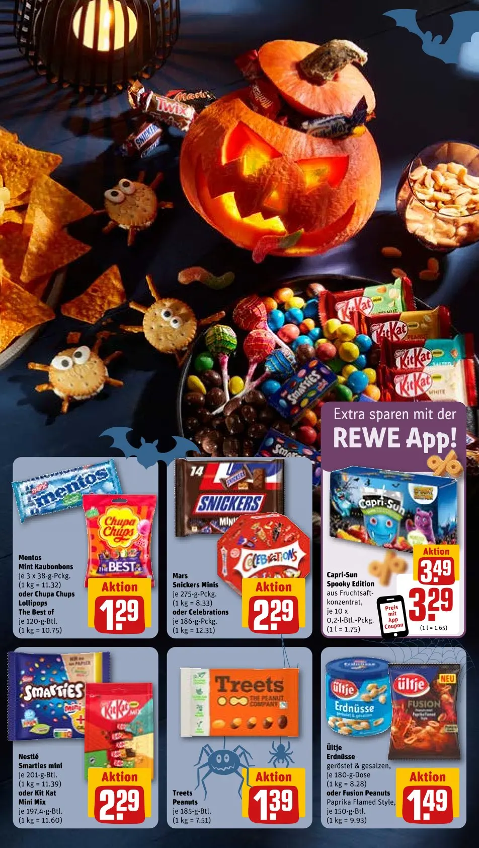 Rewe Prospekt October 2024 Wöchentliche Angebote, Rabatte, Ermäßigungen und digitale Gutscheine.