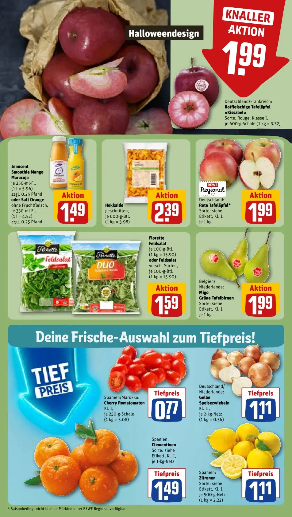 Rewe Prospekt October 2024 Wöchentliche Angebote, Rabatte, Ermäßigungen und digitale Gutscheine.