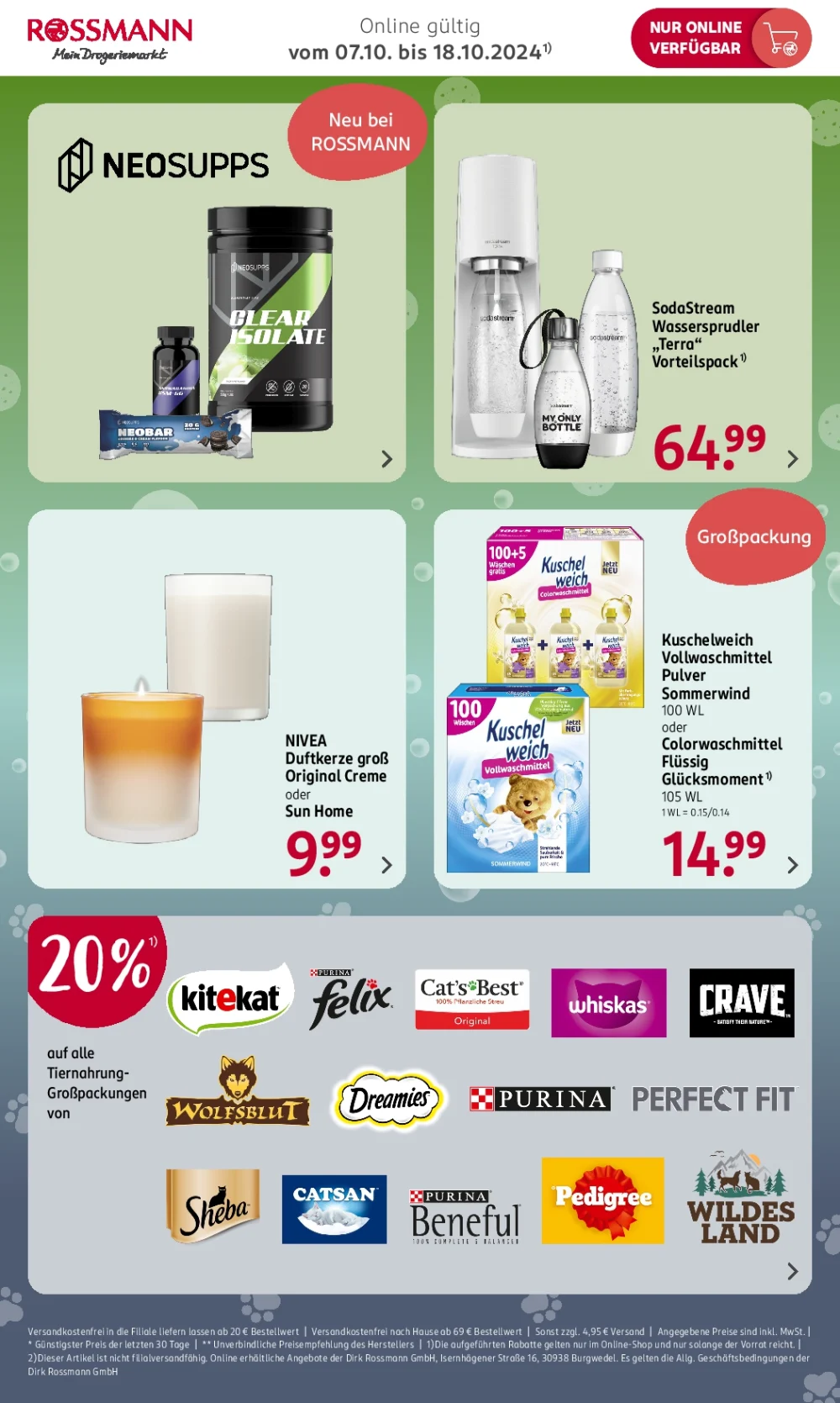 Rossmann October 2024 Wöchentliche Angebote, Rabatte, Ermäßigungen und digitale Gutscheine.