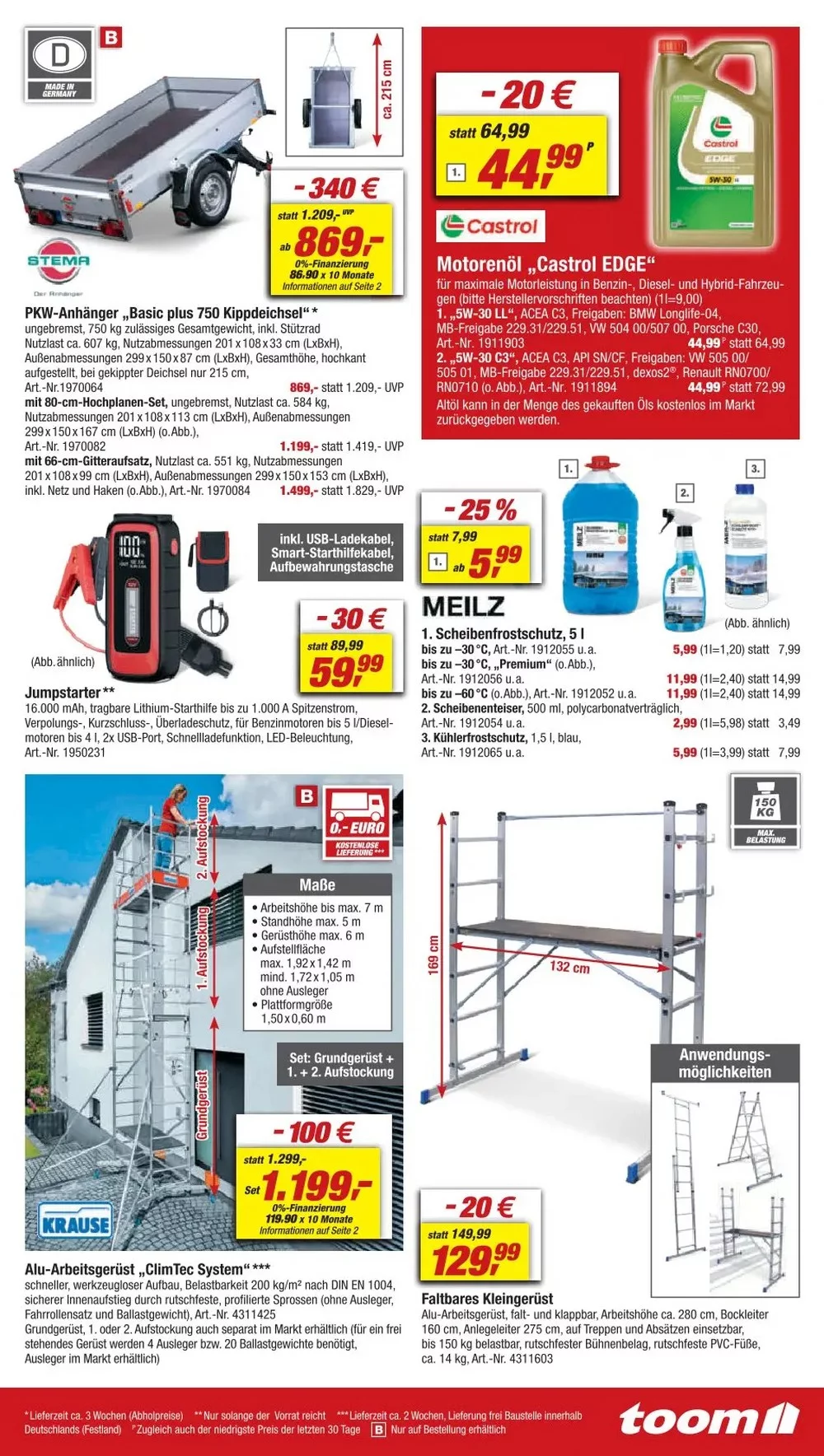 Toom Baumarkt October 2024 Wöchentliche Angebote, Rabatte, Ermäßigungen und digitale Gutscheine.