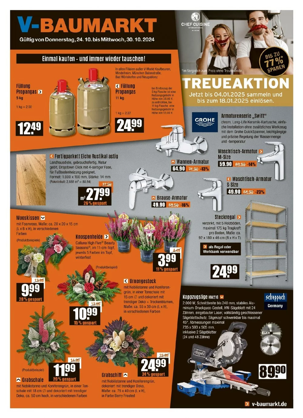 V-Baumarkt October 2024 Wöchentliche Angebote, Rabatte, Ermäßigungen und digitale Gutscheine.