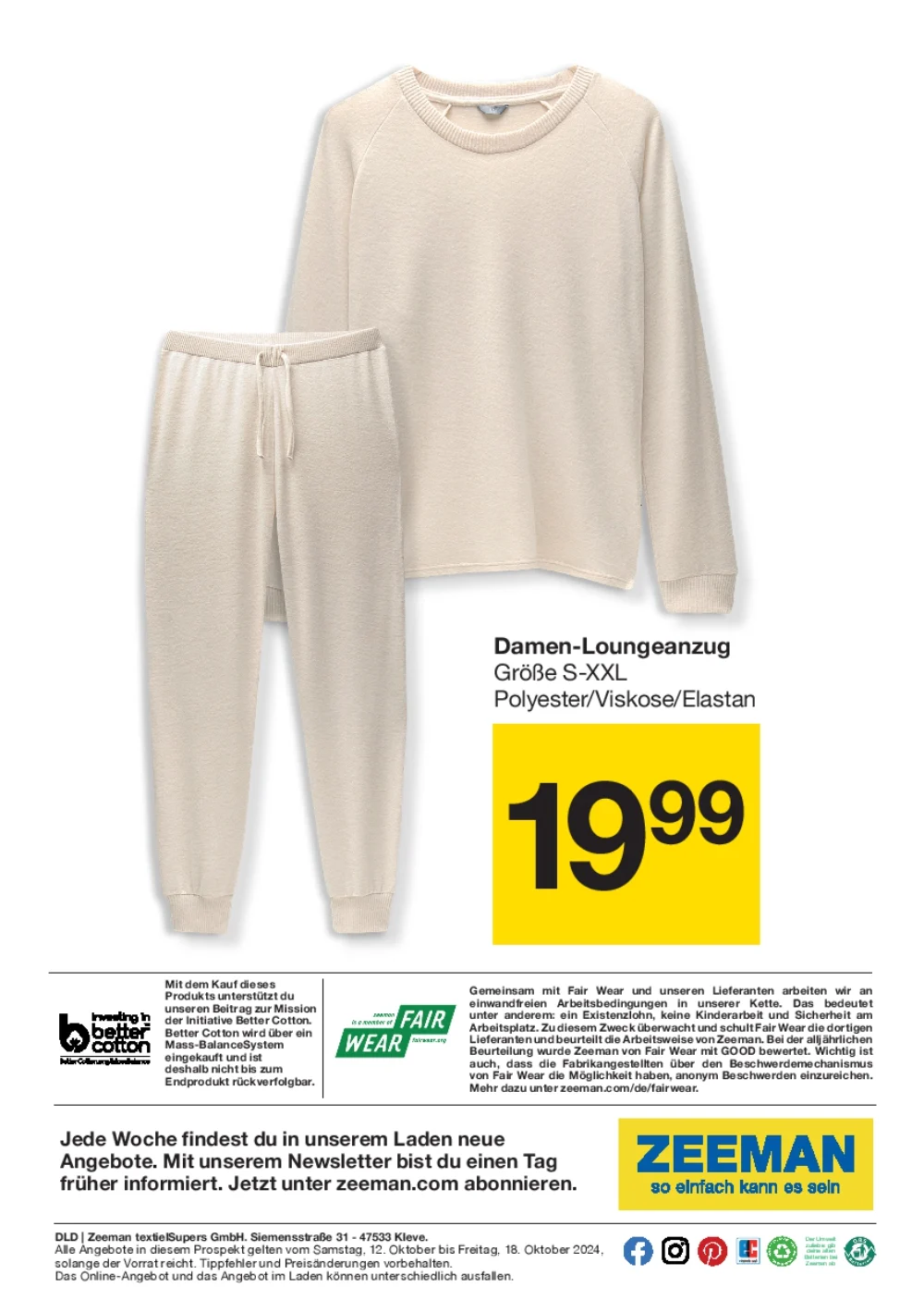 Zeeman October 2024 Wöchentliche Angebote, Rabatte, Ermäßigungen und digitale Gutscheine.