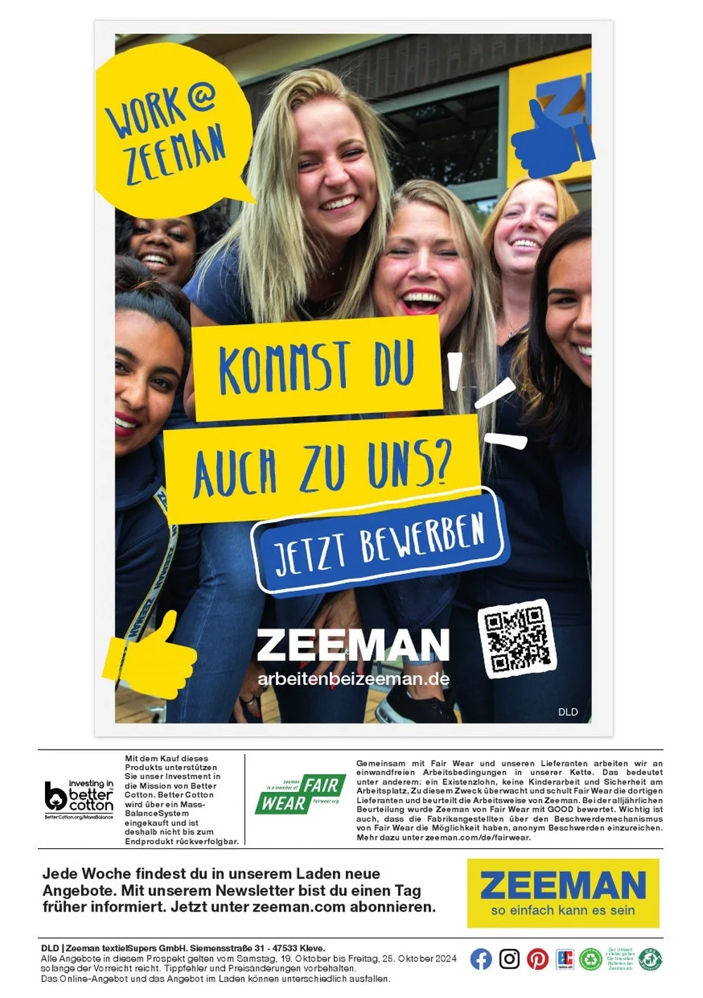 Zeeman Prospekt October 2024 Wöchentliche Angebote, Rabatte, Ermäßigungen und digitale Gutscheine.