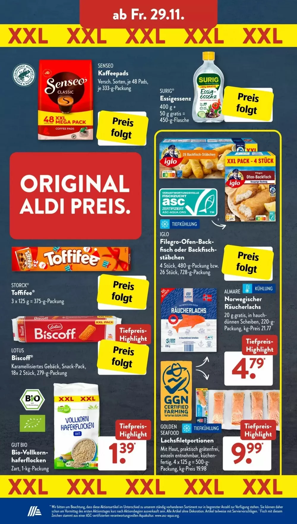 Aldi Süd Prospekt November 2024 Wöchentliche Angebote, Rabatte, Ermäßigungen und digitale Gutscheine.