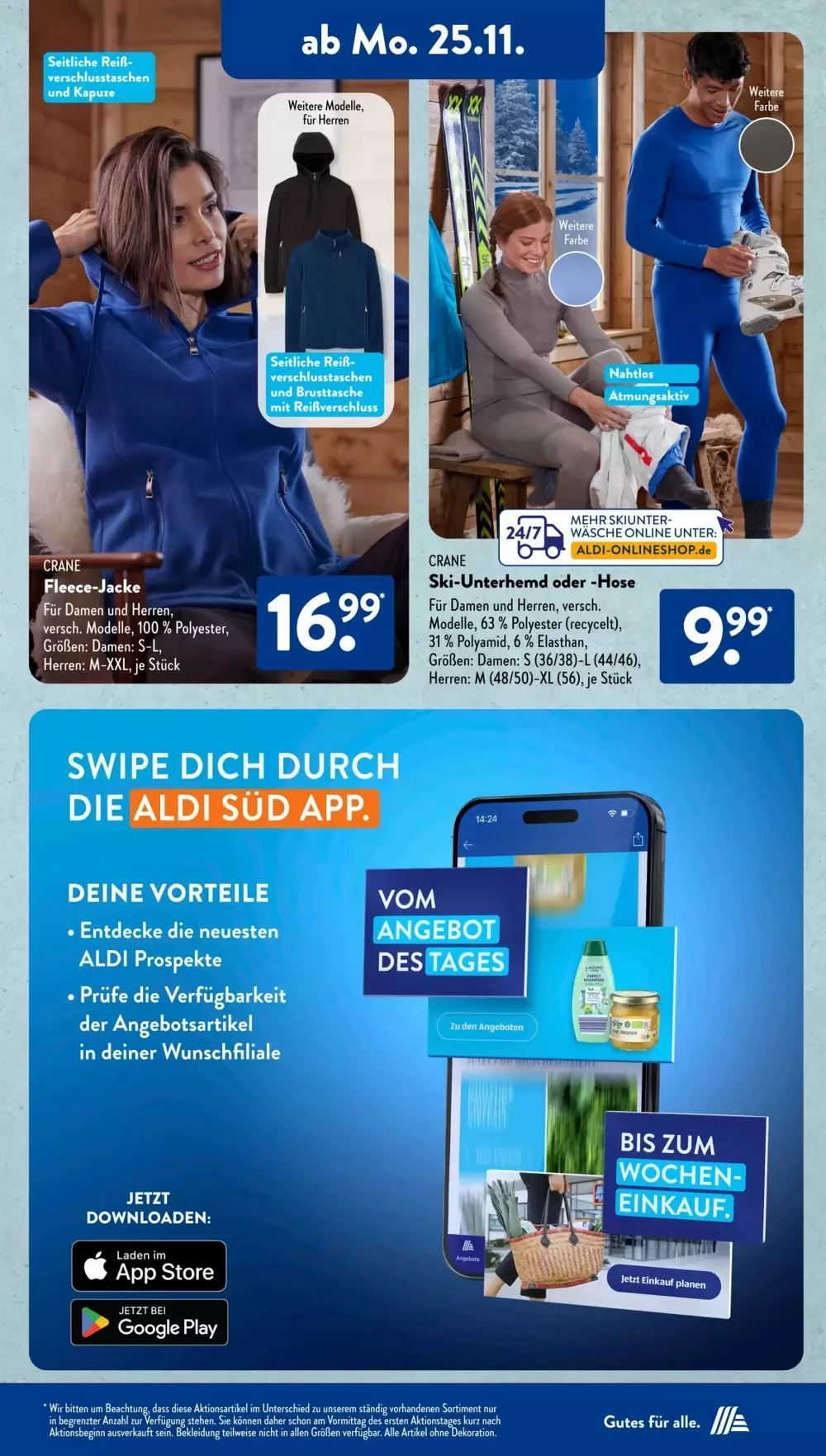 Aldi Süd Prospekt November 2024 Wöchentliche Angebote, Rabatte, Ermäßigungen und digitale Gutscheine.