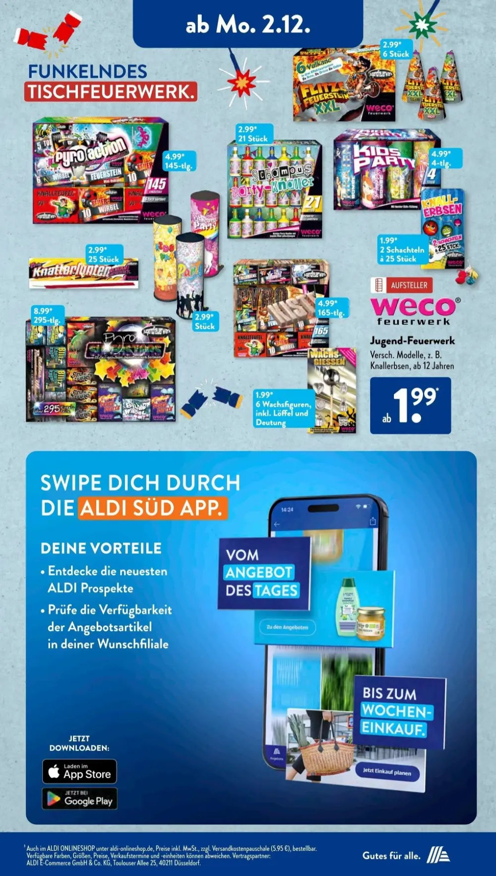 Aldi Süd November 2024 Wöchentliche Angebote, Rabatte, Ermäßigungen und digitale Gutscheine.