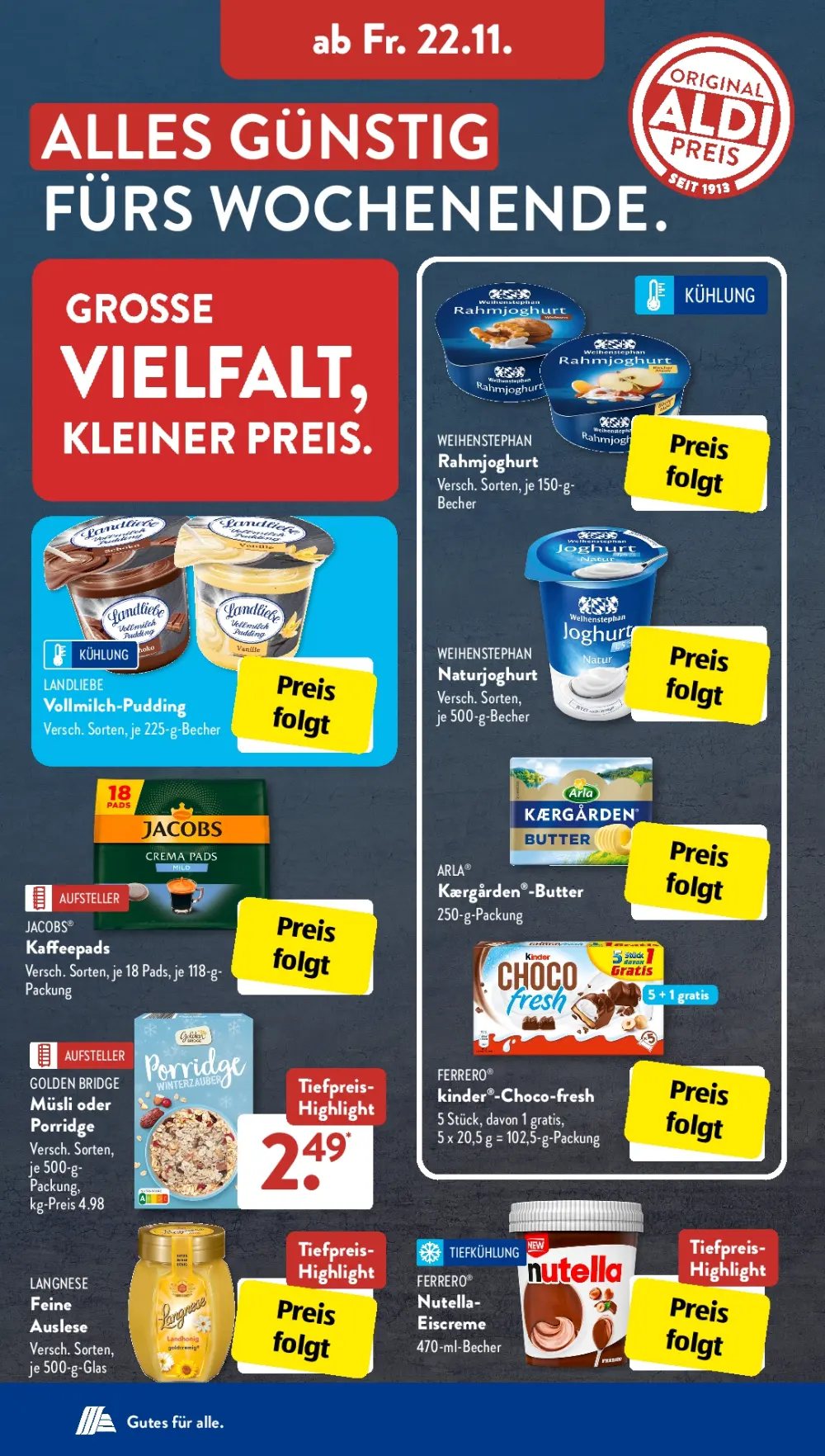 Aldi Süd November 2024 Wöchentliche Angebote, Rabatte, Ermäßigungen und digitale Gutscheine.