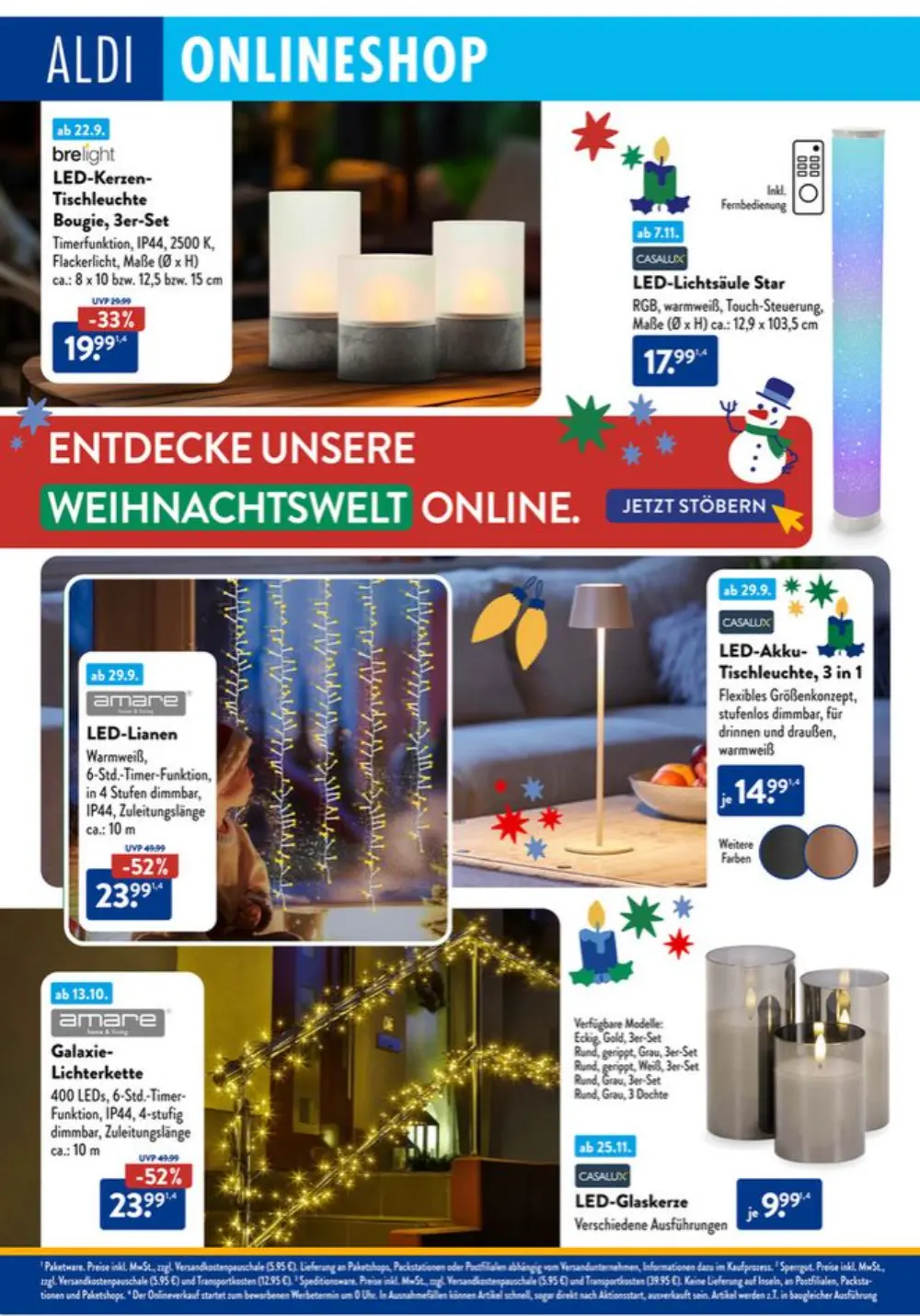 Aldi Süd Weihnachten December 2024 Wöchentliche Angebote, Rabatte, Ermäßigungen und digitale Gutscheine.