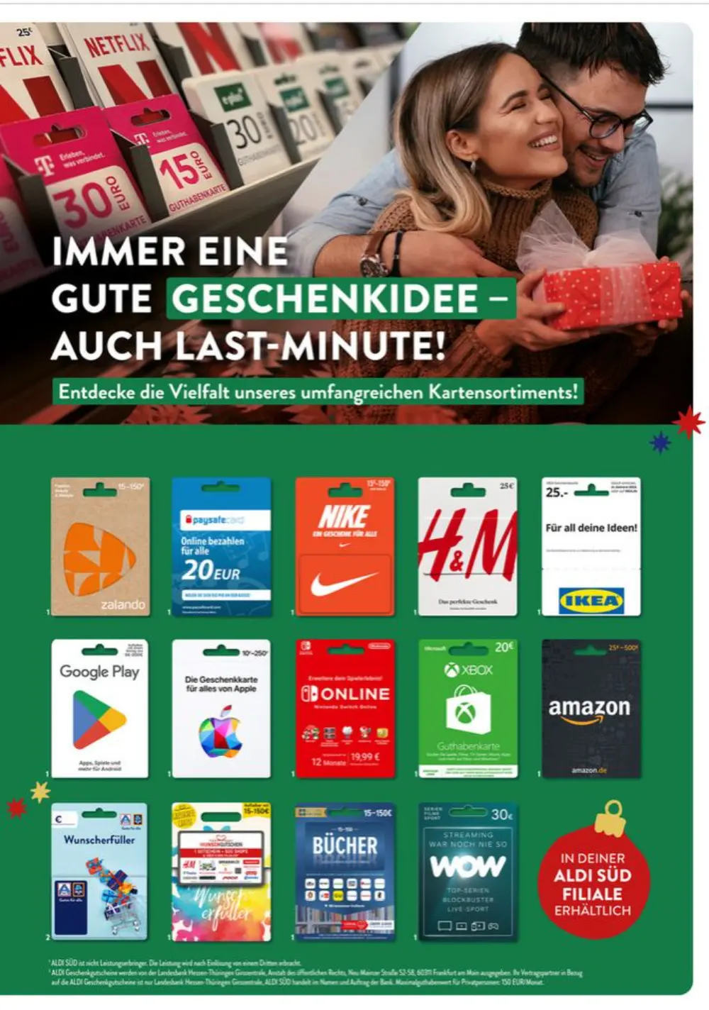 Aldi Süd Weihnachten December 2024 Wöchentliche Angebote, Rabatte, Ermäßigungen und digitale Gutscheine.