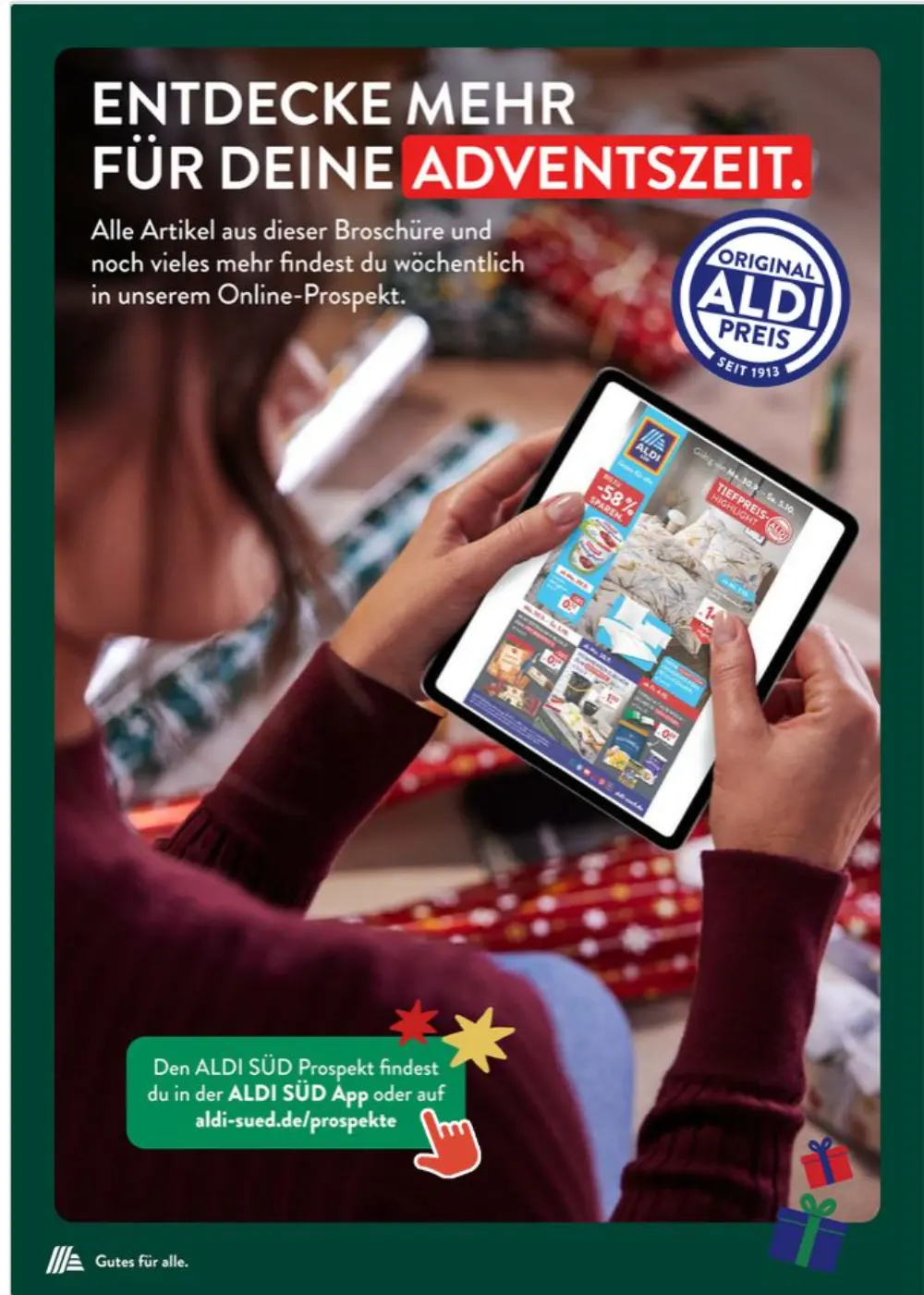 Aldi Süd Weihnachten December 2024 Wöchentliche Angebote, Rabatte, Ermäßigungen und digitale Gutscheine.