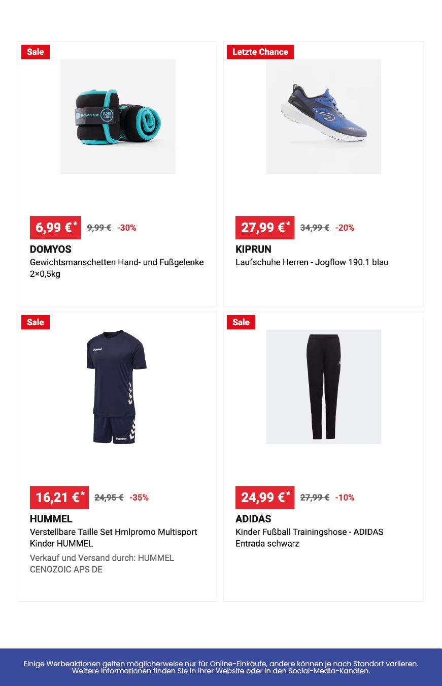 Decathlon December 2024 Wöchentliche Angebote, Rabatte, Ermäßigungen und digitale Gutscheine.