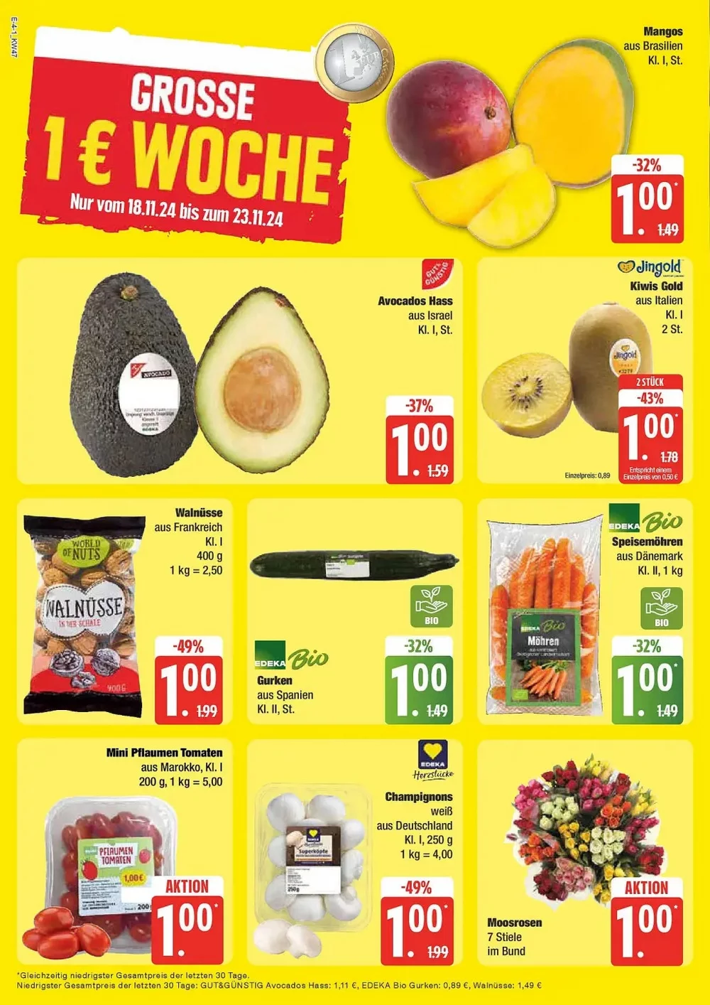 Edeka Nord November 2024 Wöchentliche Angebote, Rabatte, Ermäßigungen und digitale Gutscheine.