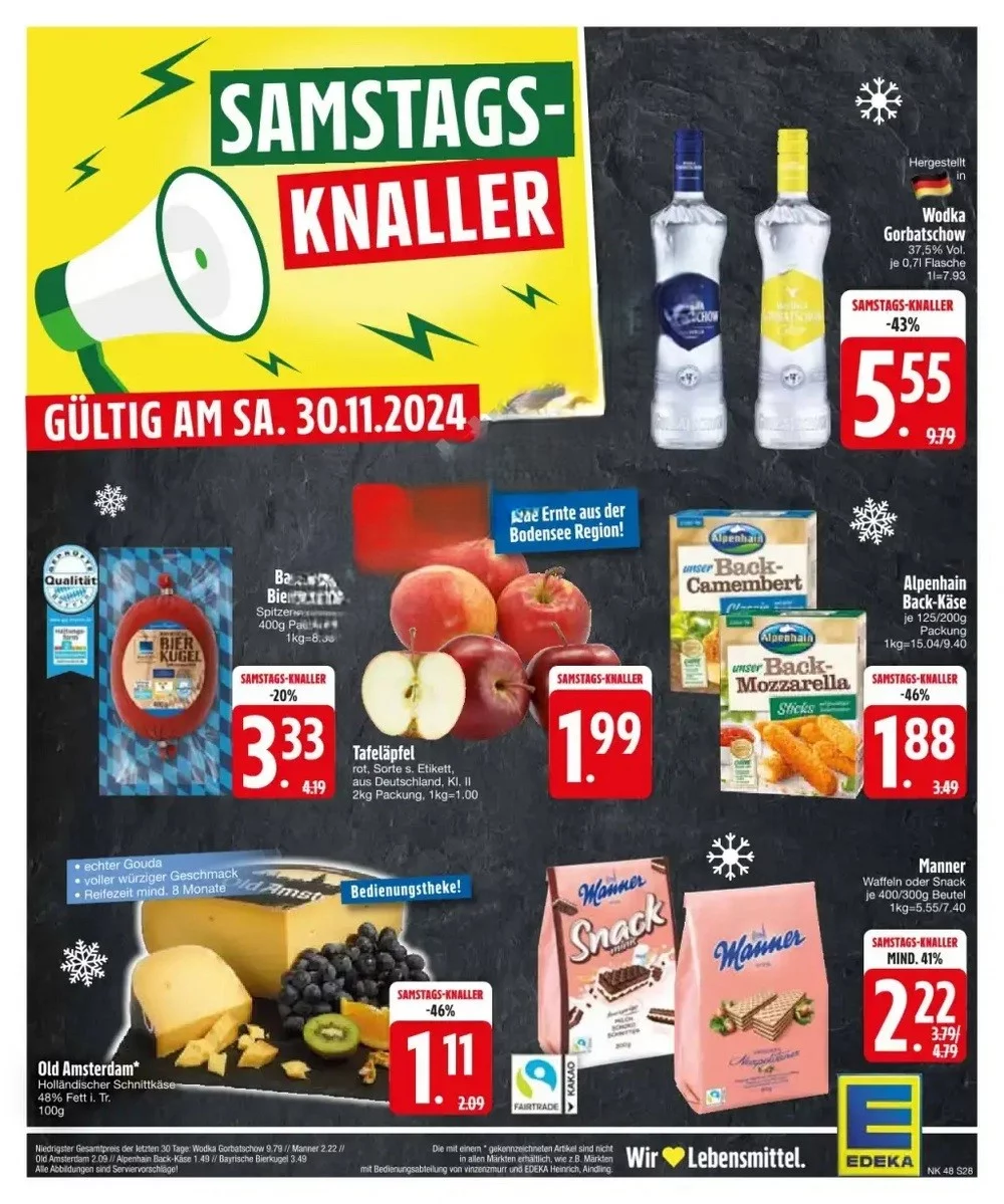 Edeka Black Friday November 2024 Wöchentliche Angebote, Rabatte, Ermäßigungen und digitale Gutscheine.