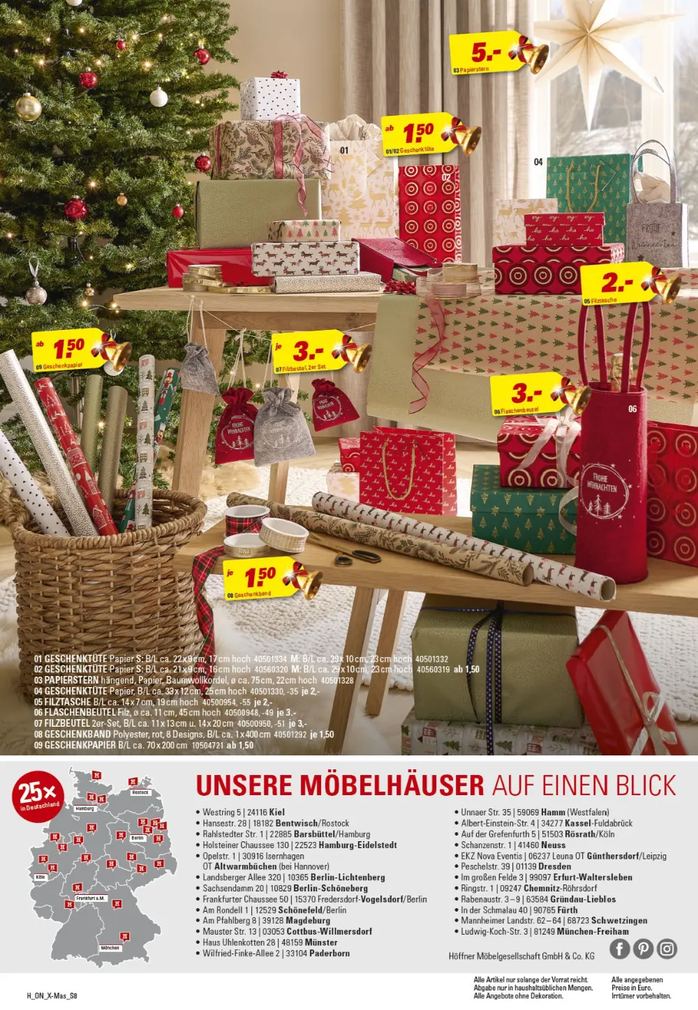 Höffner Weihnachten November 2024 Wöchentliche Angebote, Rabatte, Ermäßigungen und digitale Gutscheine.