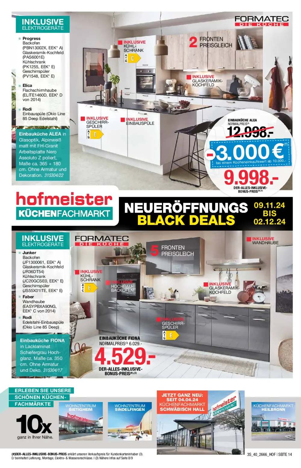 Hofmeister Black Friday November 2024 Wöchentliche Angebote, Rabatte, Ermäßigungen und digitale Gutscheine.