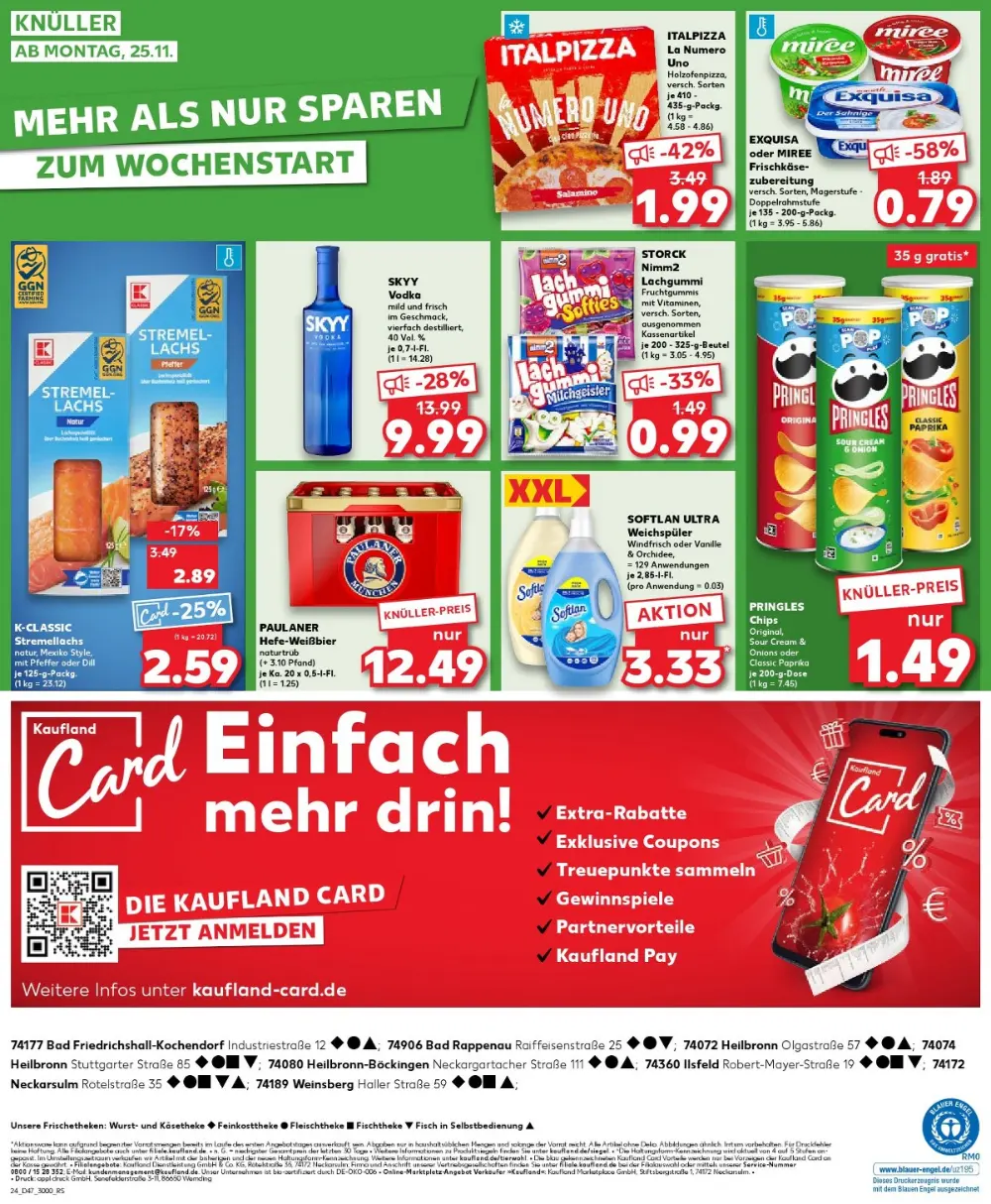 Kaufland Prospekt November 2024 Wöchentliche Angebote, Rabatte, Ermäßigungen und digitale Gutscheine.