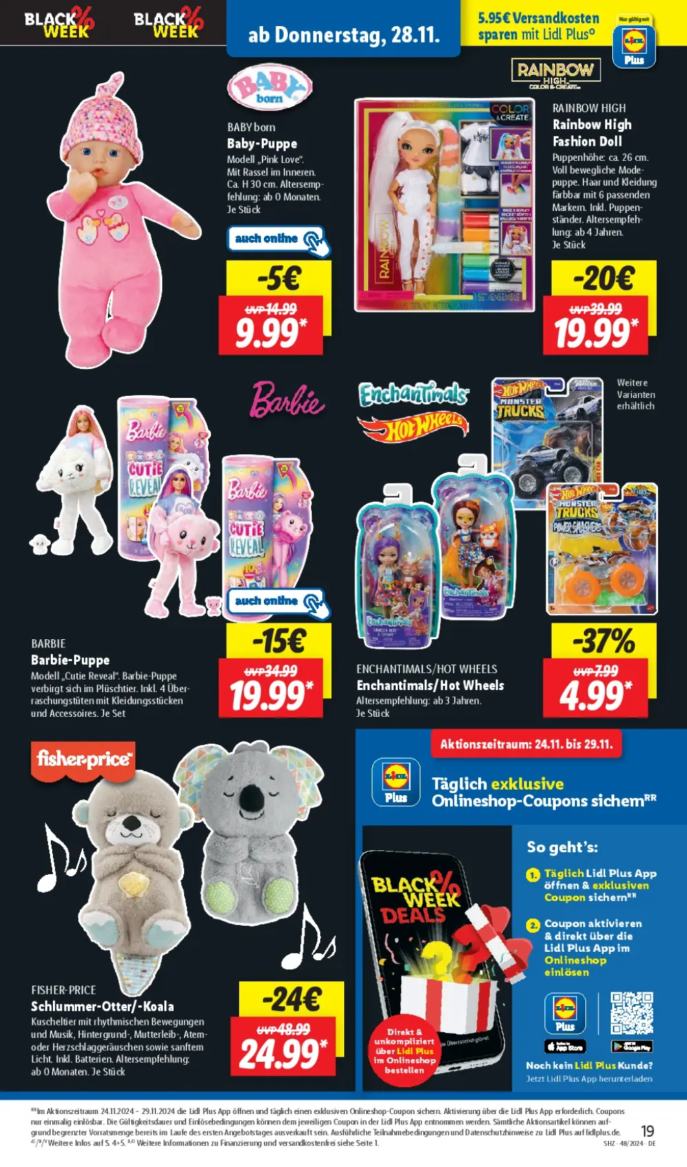 Lidl Black Friday November 2024 Wöchentliche Angebote, Rabatte, Ermäßigungen und digitale Gutscheine.