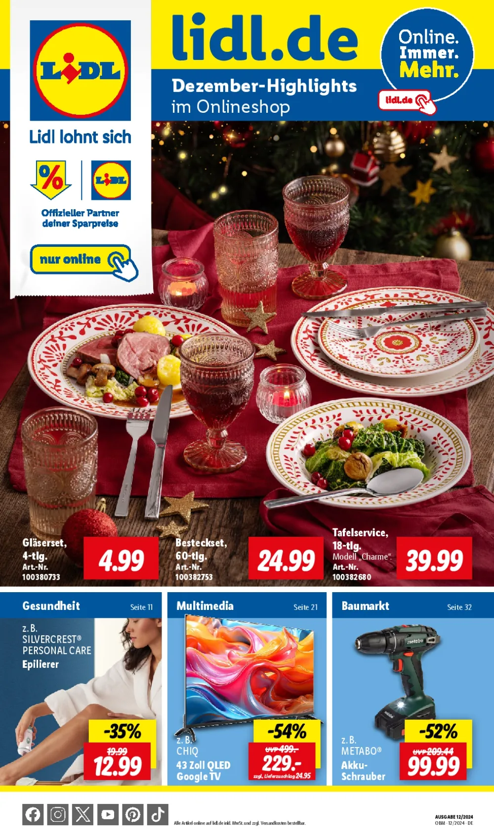 Lidl Online Prospekt Dezember Highlights