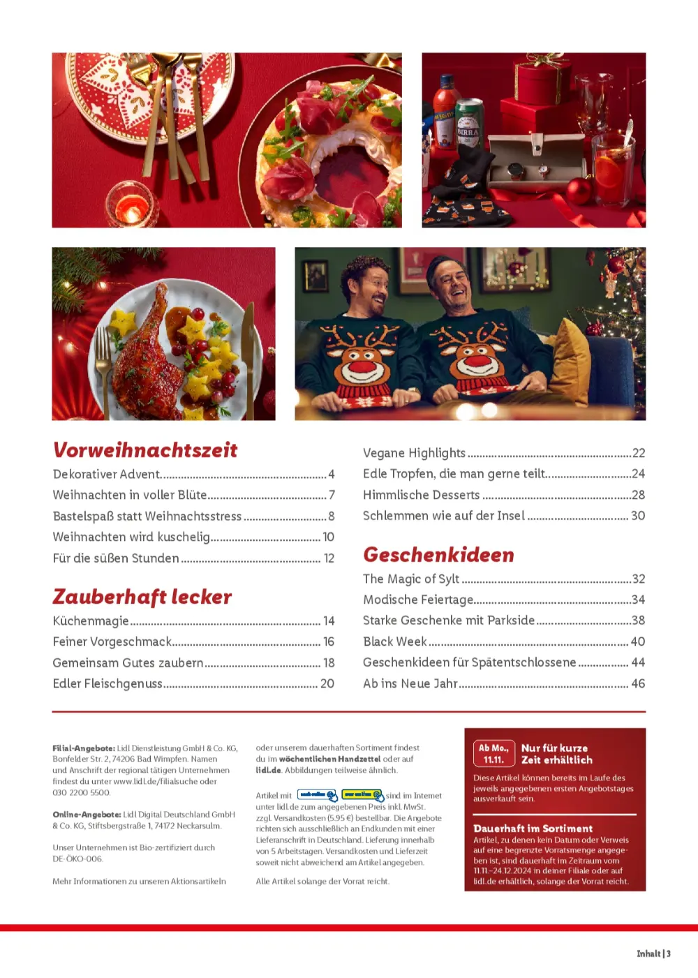 Lidl Weihnachten November 2024 Wöchentliche Angebote, Rabatte, Ermäßigungen und digitale Gutscheine.