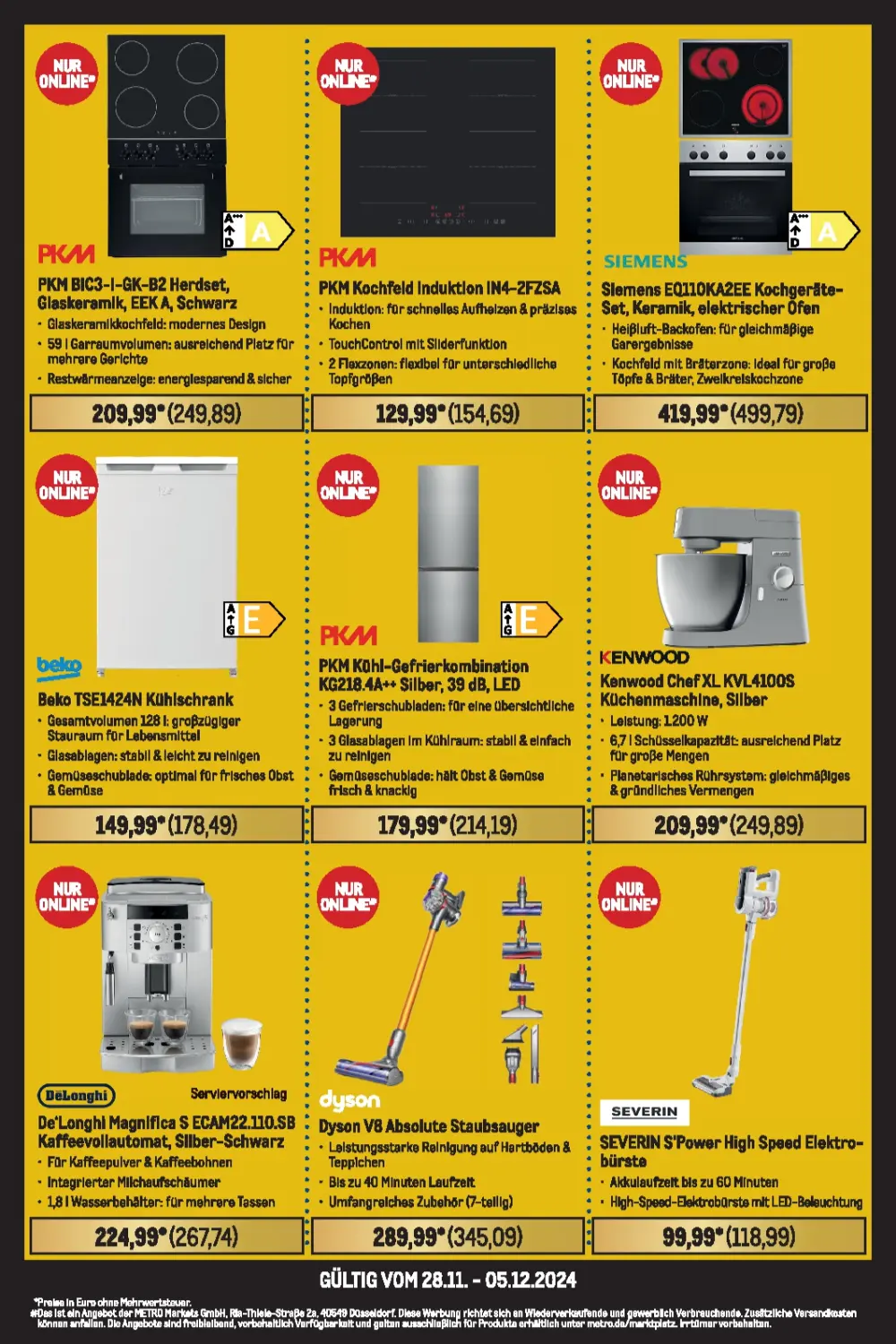 Metro Prospekt December 2024 Wöchentliche Angebote, Rabatte, Ermäßigungen und digitale Gutscheine.