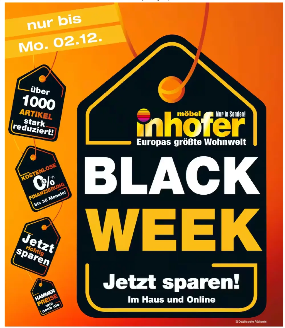 Möbel Inhofer Black Friday 2024