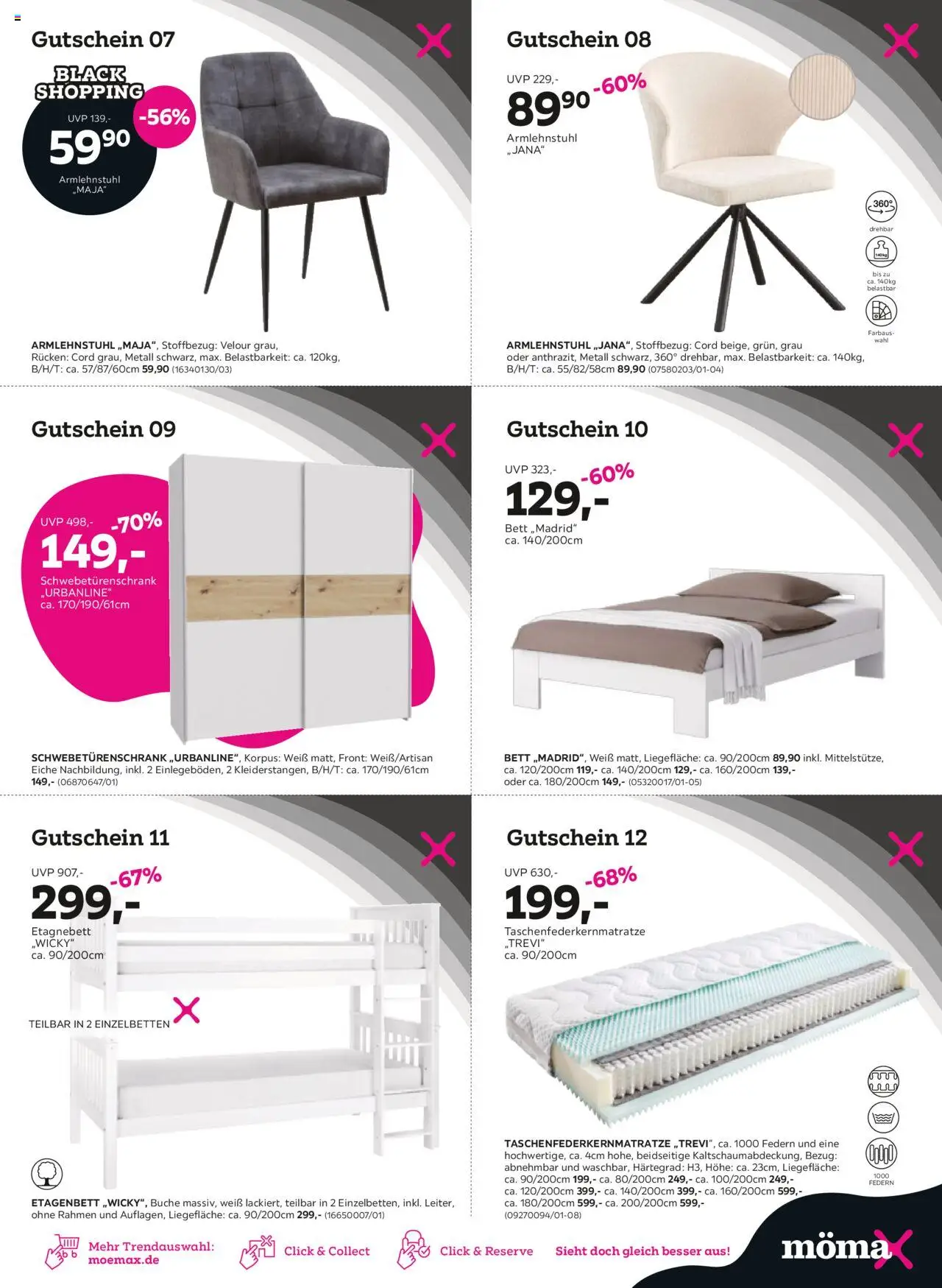 Mömax Black Friday November 2024 Wöchentliche Angebote, Rabatte, Ermäßigungen und digitale Gutscheine.