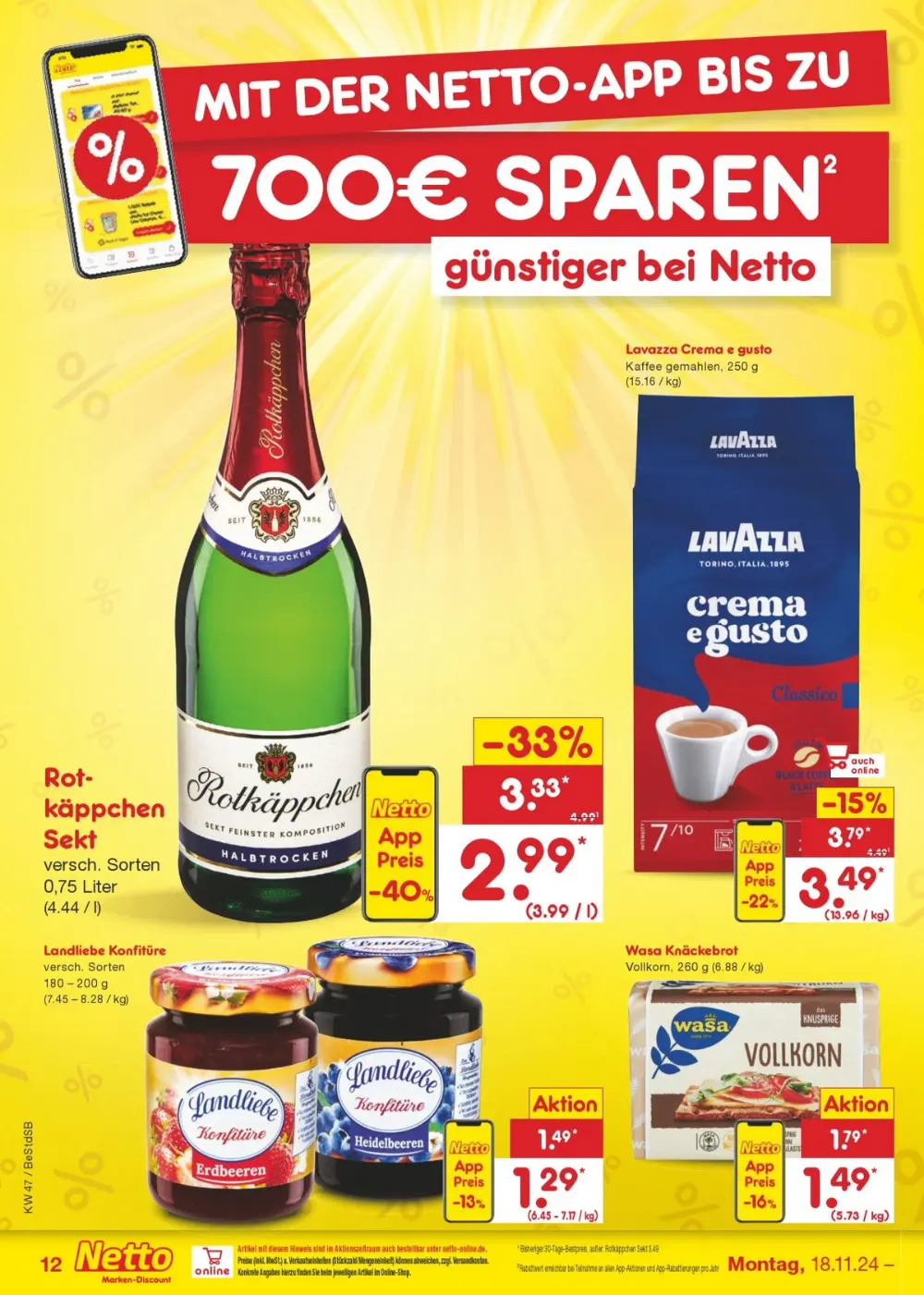 Netto Marken-Discount November 2024 Wöchentliche Angebote, Rabatte, Ermäßigungen und digitale Gutscheine.