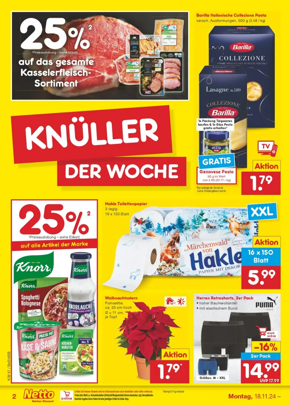 Netto Marken-Discount Black Friday November 2024 Wöchentliche Angebote, Rabatte, Ermäßigungen und digitale Gutscheine.