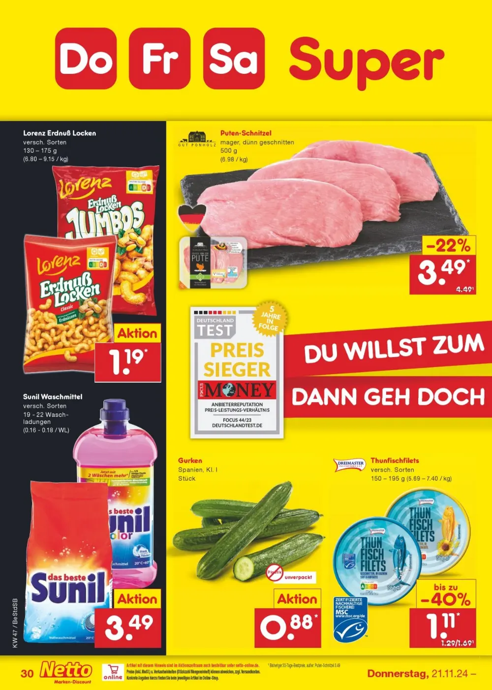 Netto Marken-Discount Black Friday November 2024 Wöchentliche Angebote, Rabatte, Ermäßigungen und digitale Gutscheine.