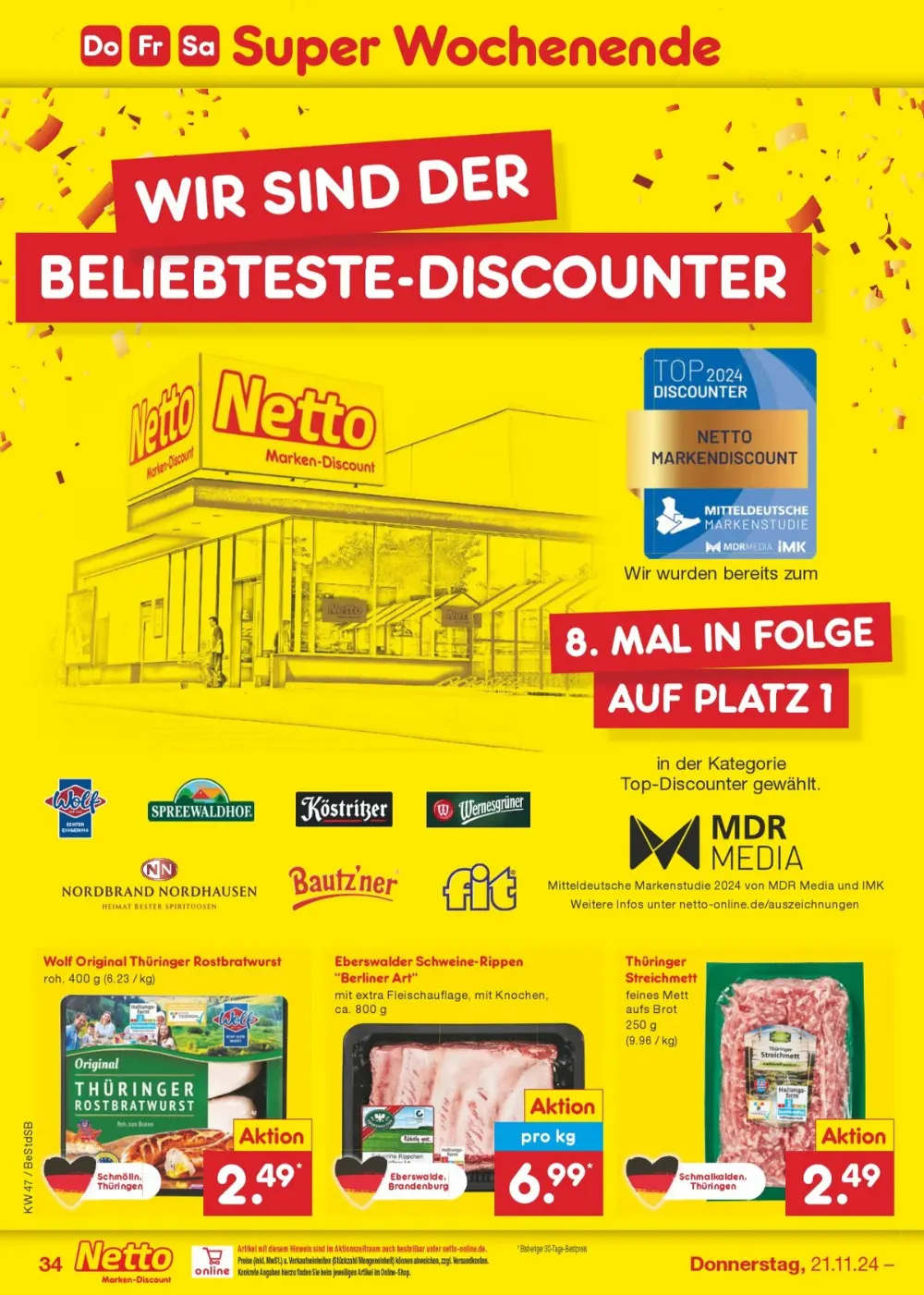 Netto Marken-Discount Black Friday November 2024 Wöchentliche Angebote, Rabatte, Ermäßigungen und digitale Gutscheine.