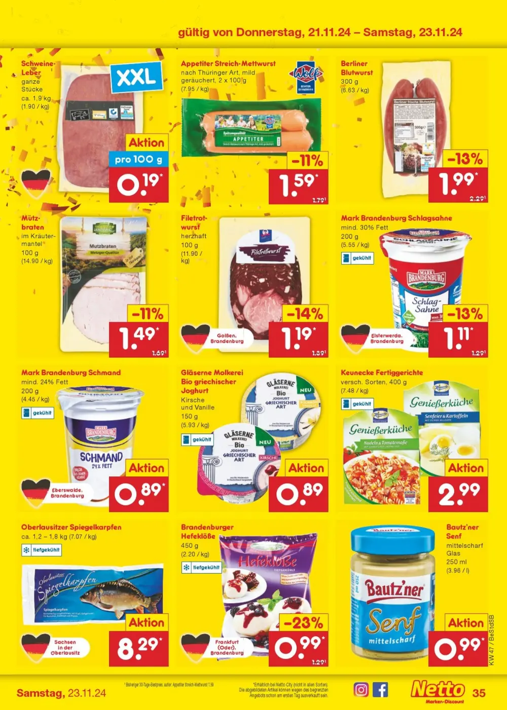 Netto Marken-Discount Black Friday November 2024 Wöchentliche Angebote, Rabatte, Ermäßigungen und digitale Gutscheine.