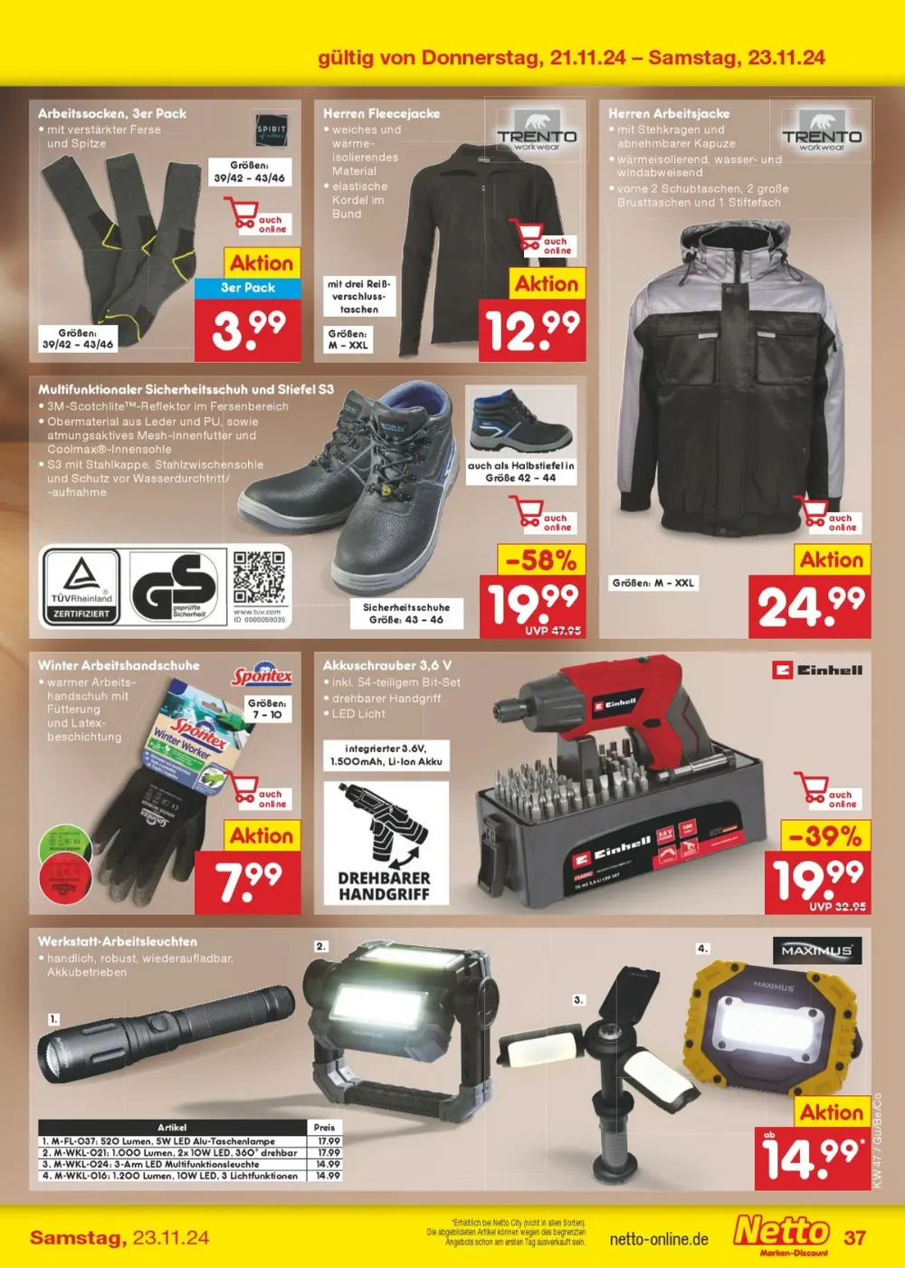 Netto Marken-Discount Black Friday November 2024 Wöchentliche Angebote, Rabatte, Ermäßigungen und digitale Gutscheine.