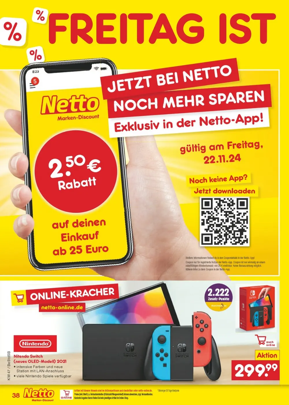 Netto Marken-Discount Black Friday November 2024 Wöchentliche Angebote, Rabatte, Ermäßigungen und digitale Gutscheine.