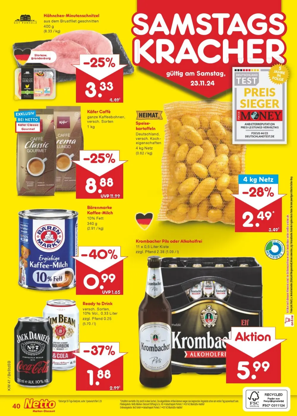 Netto Marken-Discount Black Friday November 2024 Wöchentliche Angebote, Rabatte, Ermäßigungen und digitale Gutscheine.