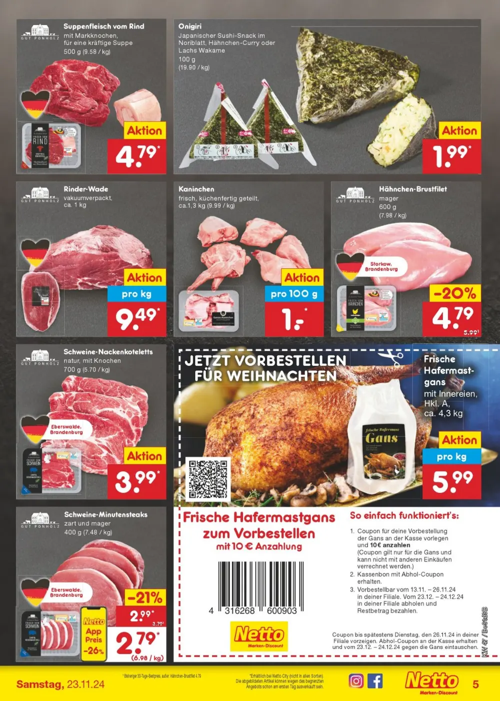 Netto Marken-Discount Black Friday November 2024 Wöchentliche Angebote, Rabatte, Ermäßigungen und digitale Gutscheine.