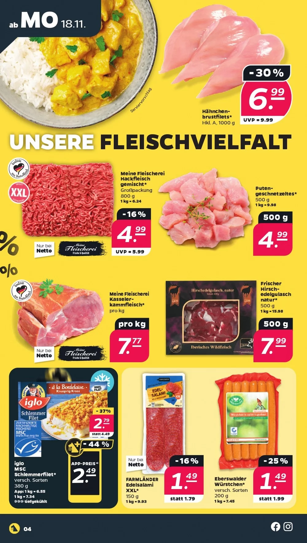 Netto Prospekt November 2024 Wöchentliche Angebote, Rabatte, Ermäßigungen und digitale Gutscheine.