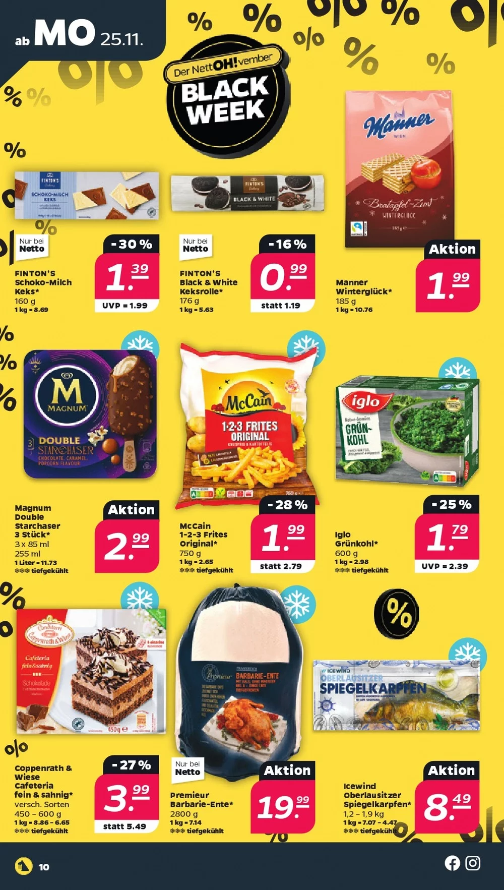 Netto Black Friday November 2024 Wöchentliche Angebote, Rabatte, Ermäßigungen und digitale Gutscheine.