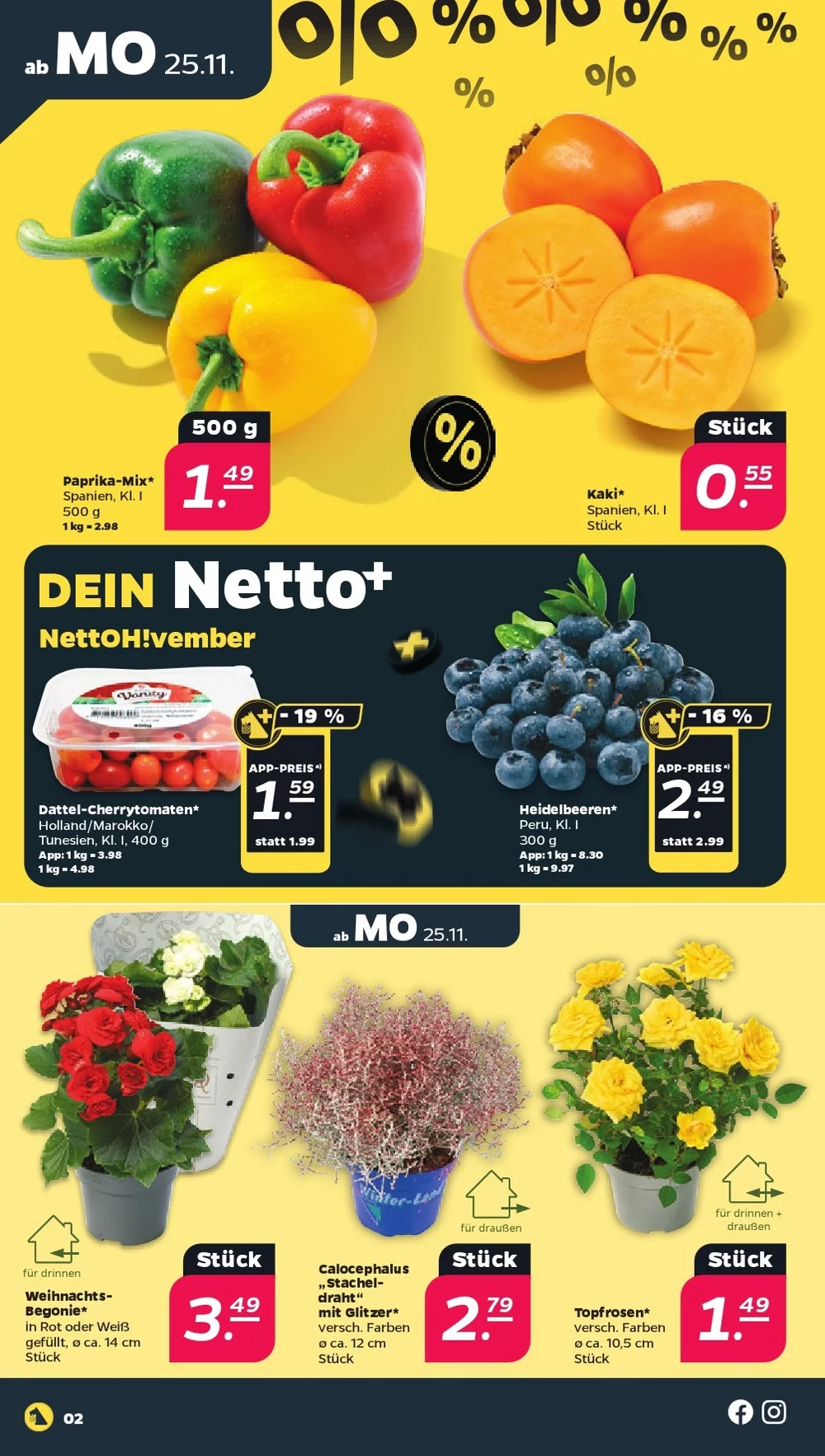 Netto Black Friday November 2024 Wöchentliche Angebote, Rabatte, Ermäßigungen und digitale Gutscheine.