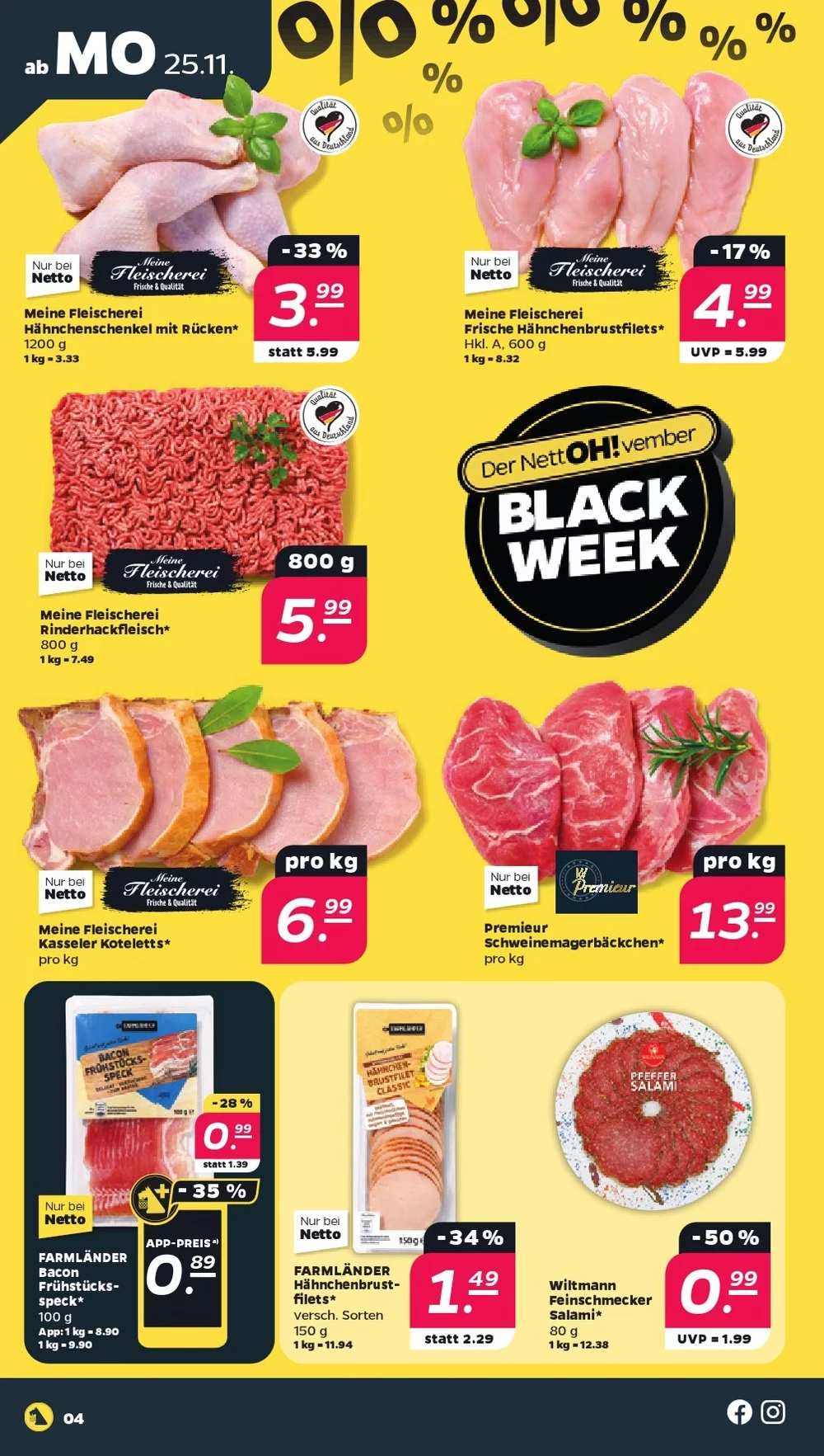 Netto Black Friday November 2024 Wöchentliche Angebote, Rabatte, Ermäßigungen und digitale Gutscheine.