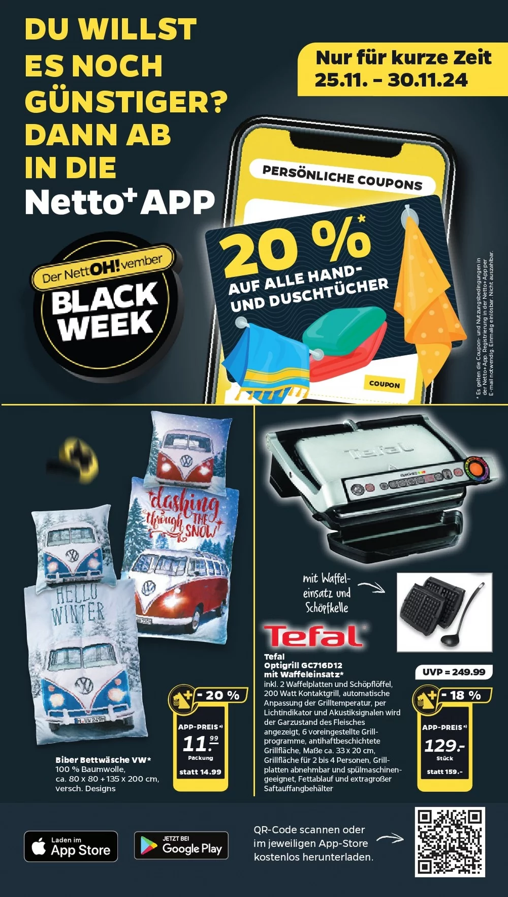 Netto Black Friday November 2024 Wöchentliche Angebote, Rabatte, Ermäßigungen und digitale Gutscheine.