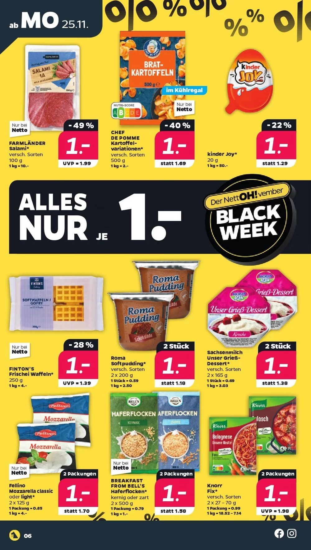 Netto Black Friday November 2024 Wöchentliche Angebote, Rabatte, Ermäßigungen und digitale Gutscheine.