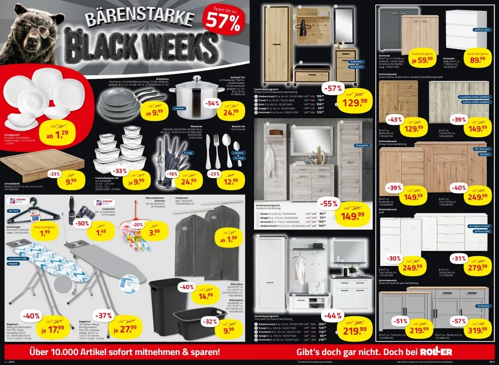 Roller Prospekt November 2024 Wöchentliche Angebote, Rabatte, Ermäßigungen und digitale Gutscheine.