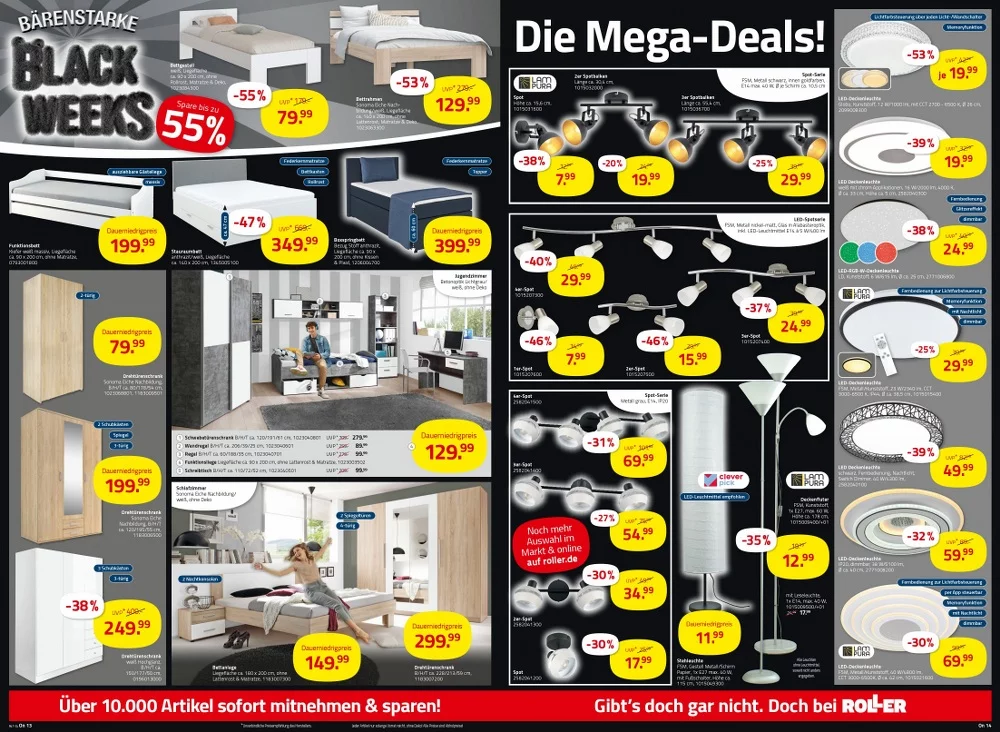 Roller Prospekt November 2024 Wöchentliche Angebote, Rabatte, Ermäßigungen und digitale Gutscheine.