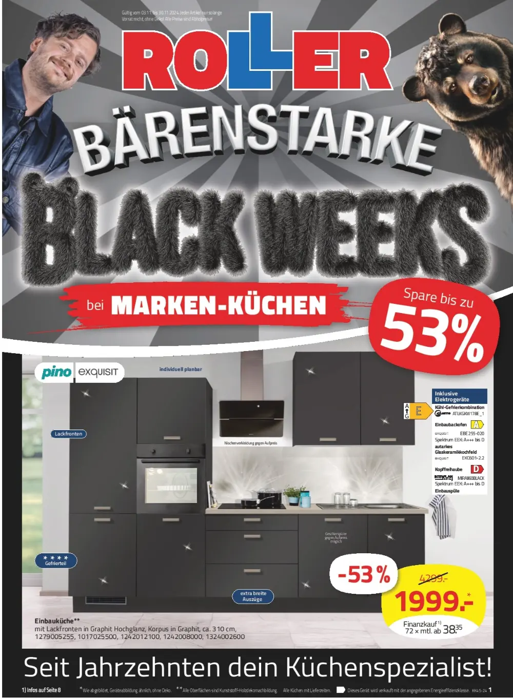 Roller Prospekt Black Week Angebote und Rabatte