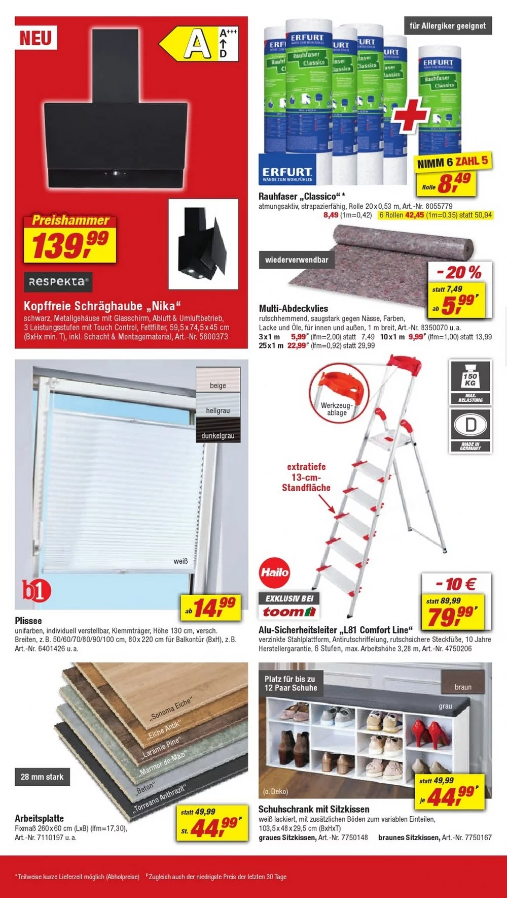 Toom Baumarkt November 2024 Wöchentliche Angebote, Rabatte, Ermäßigungen und digitale Gutscheine.