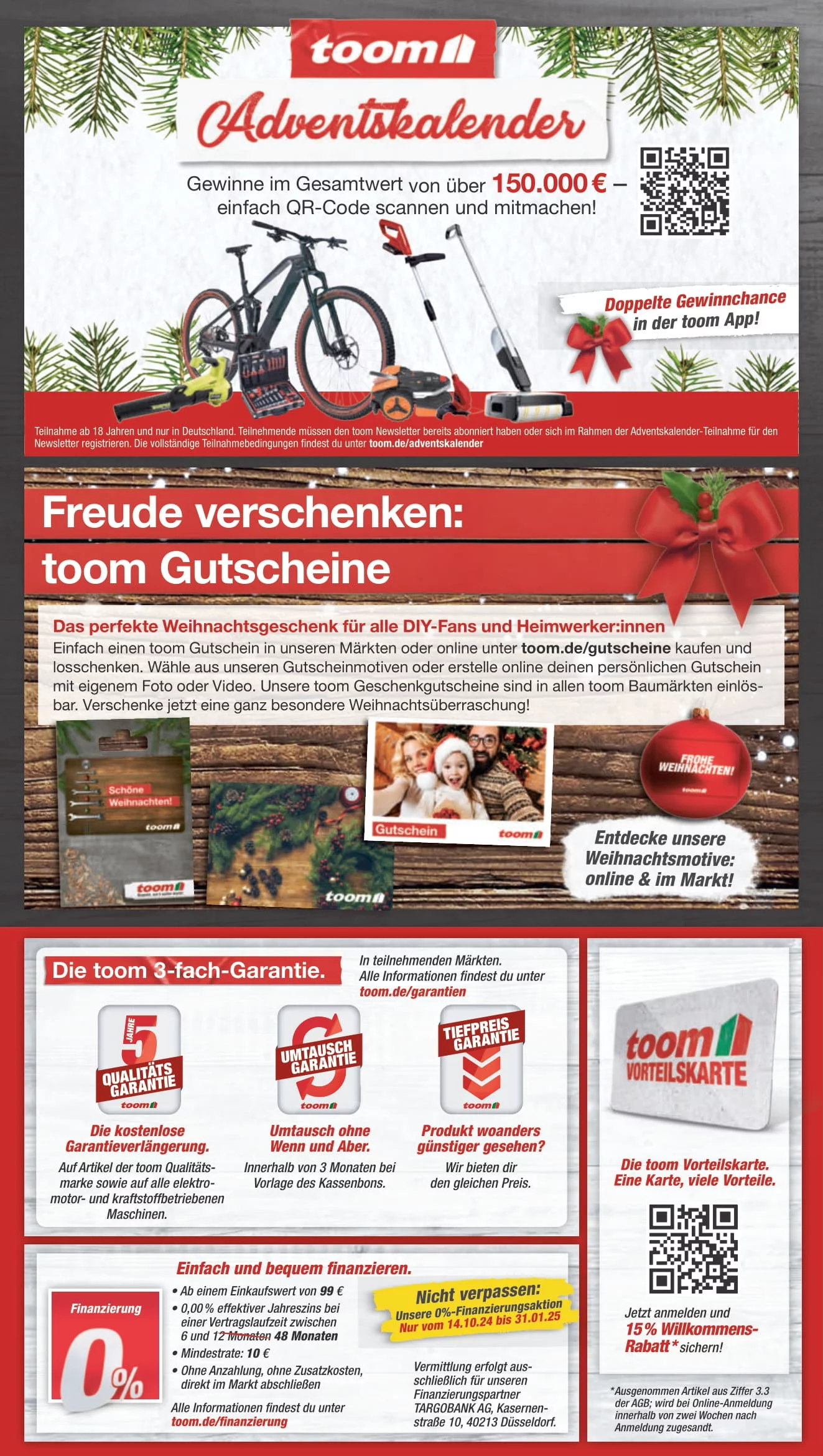 Toom Baumarkt Black Friday November 2024 Wöchentliche Angebote, Rabatte, Ermäßigungen und digitale Gutscheine.