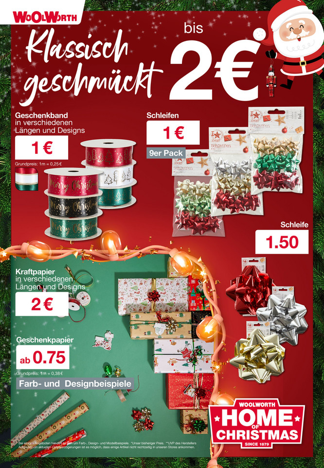 Woolworth Weihnachten November 2024 Wöchentliche Angebote, Rabatte, Ermäßigungen und digitale Gutscheine.