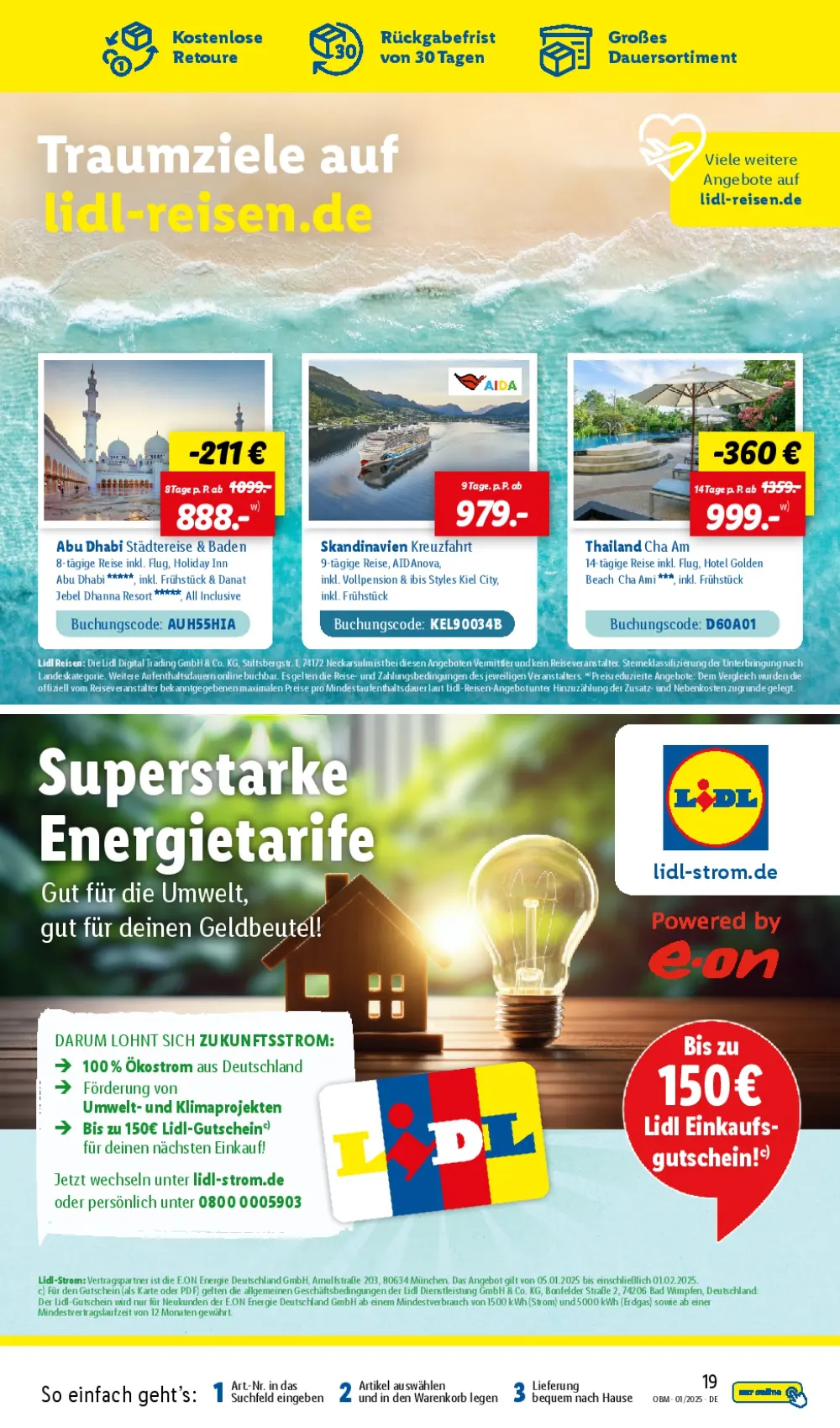 lidl online January 2025 Wöchentliche Angebote, Rabatte, Ermäßigungen und digitale Gutscheine.