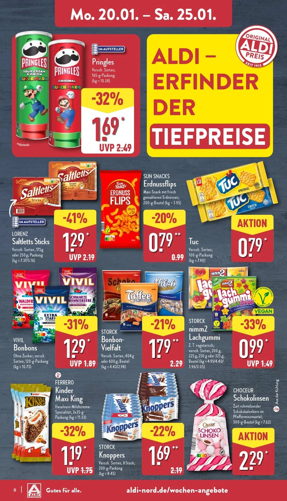 Aldi Nord January 2025 Wöchentliche Angebote, Rabatte, Ermäßigungen und digitale Gutscheine.